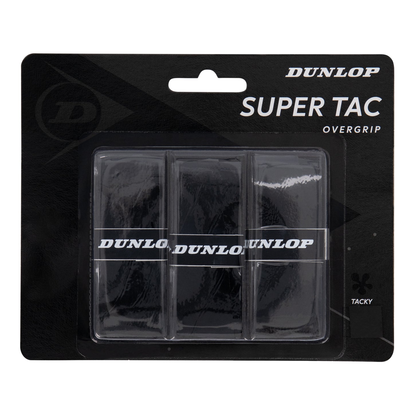 Dunlop Super Tac Opakowanie 3 szt. - czarny
