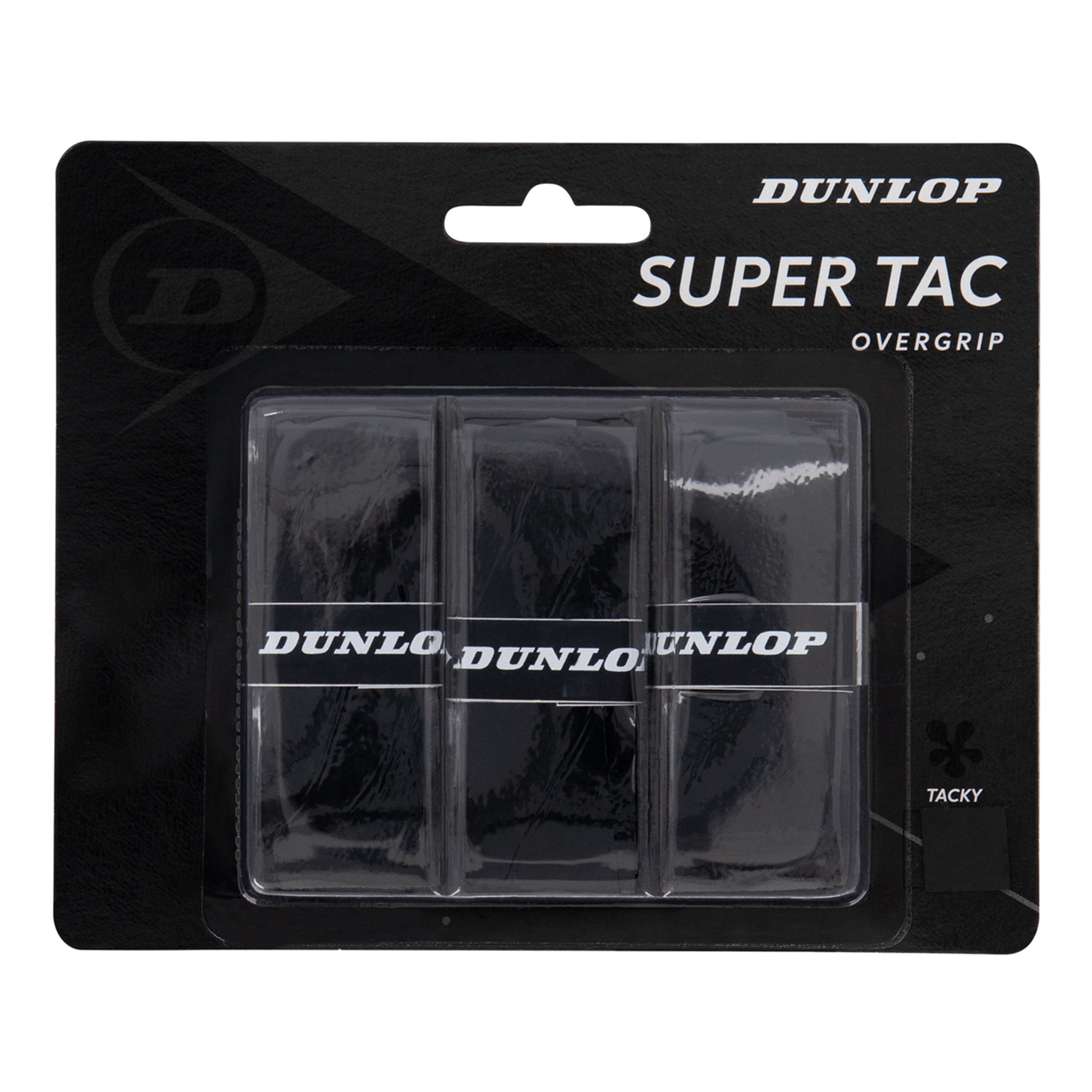Dunlop Super Tac Opakowanie 3 szt. - czarny