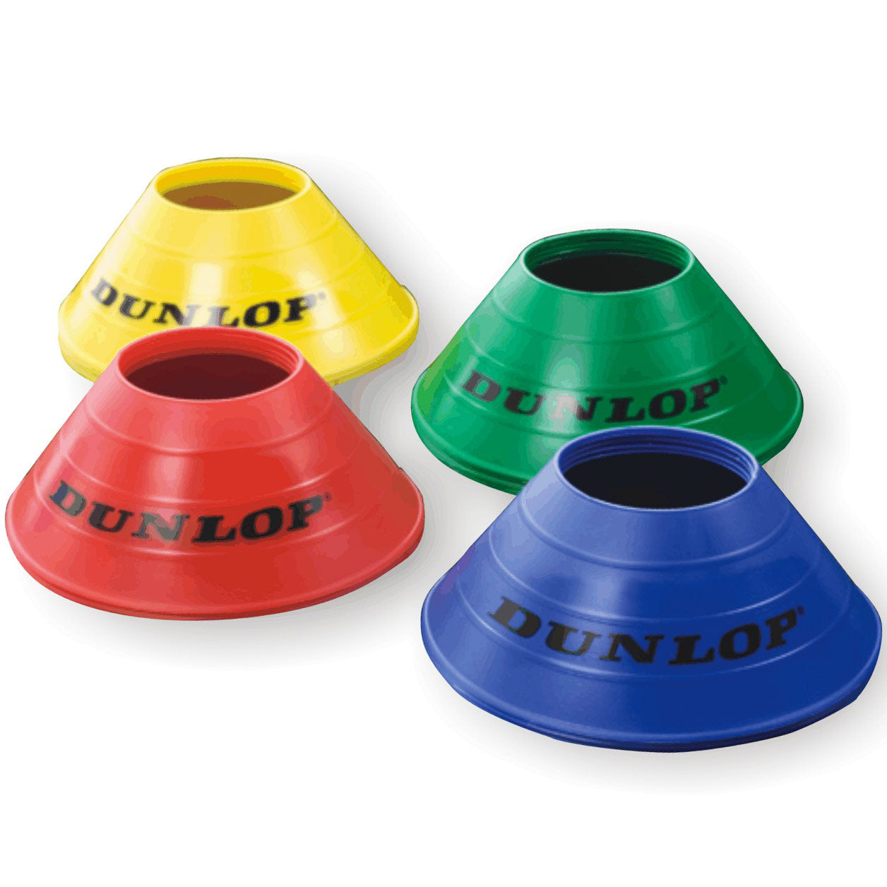 Dunlop Set Pachołki Do Oznaczania Opakowanie 18 Szt.-Żółty,Niebieski