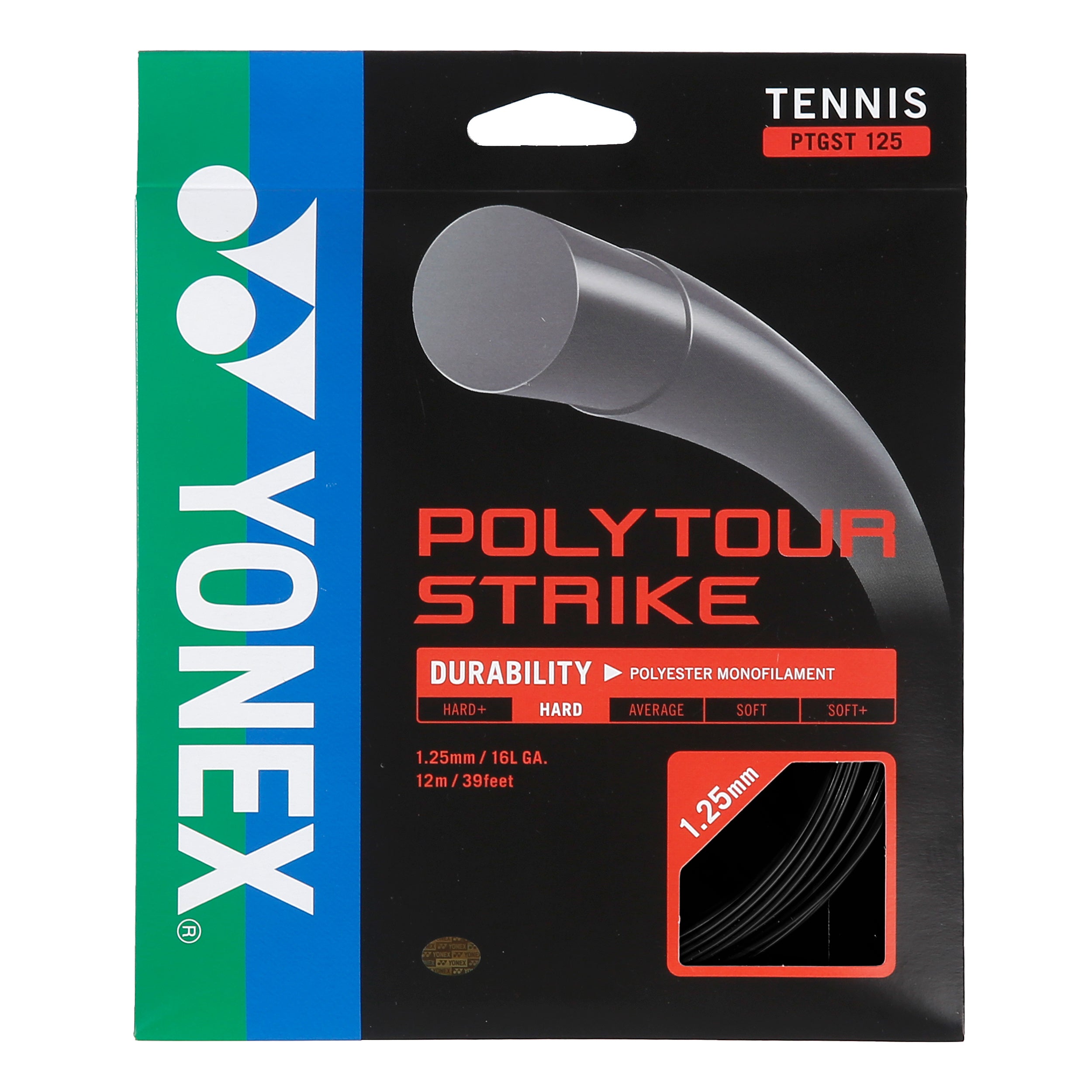 Yonex Poly Tour Strike Zestaw naciągów 12m - czarny