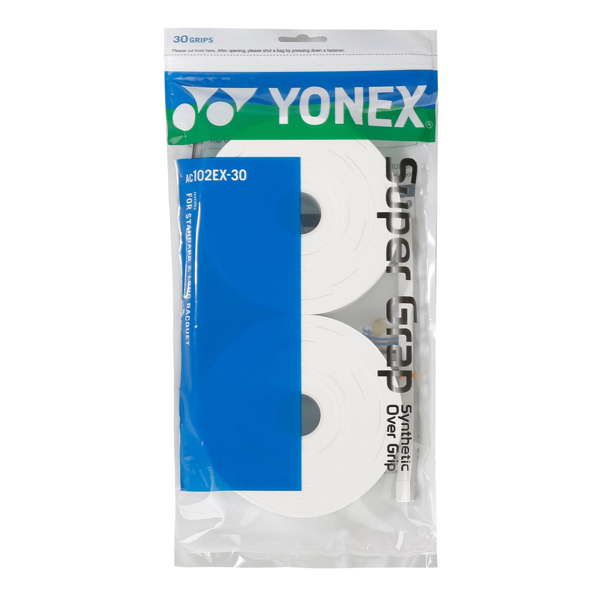 Yonex Super Grap Opakowanie 30 Szt.-Biały