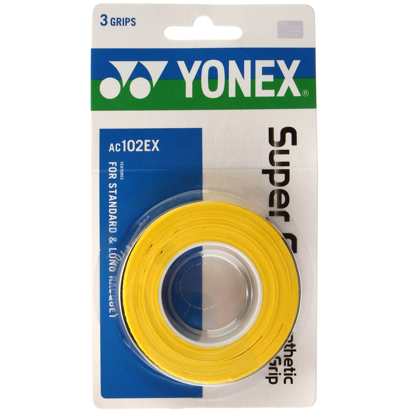Yonex Super Grap Opakowanie 3 szt. - żółty