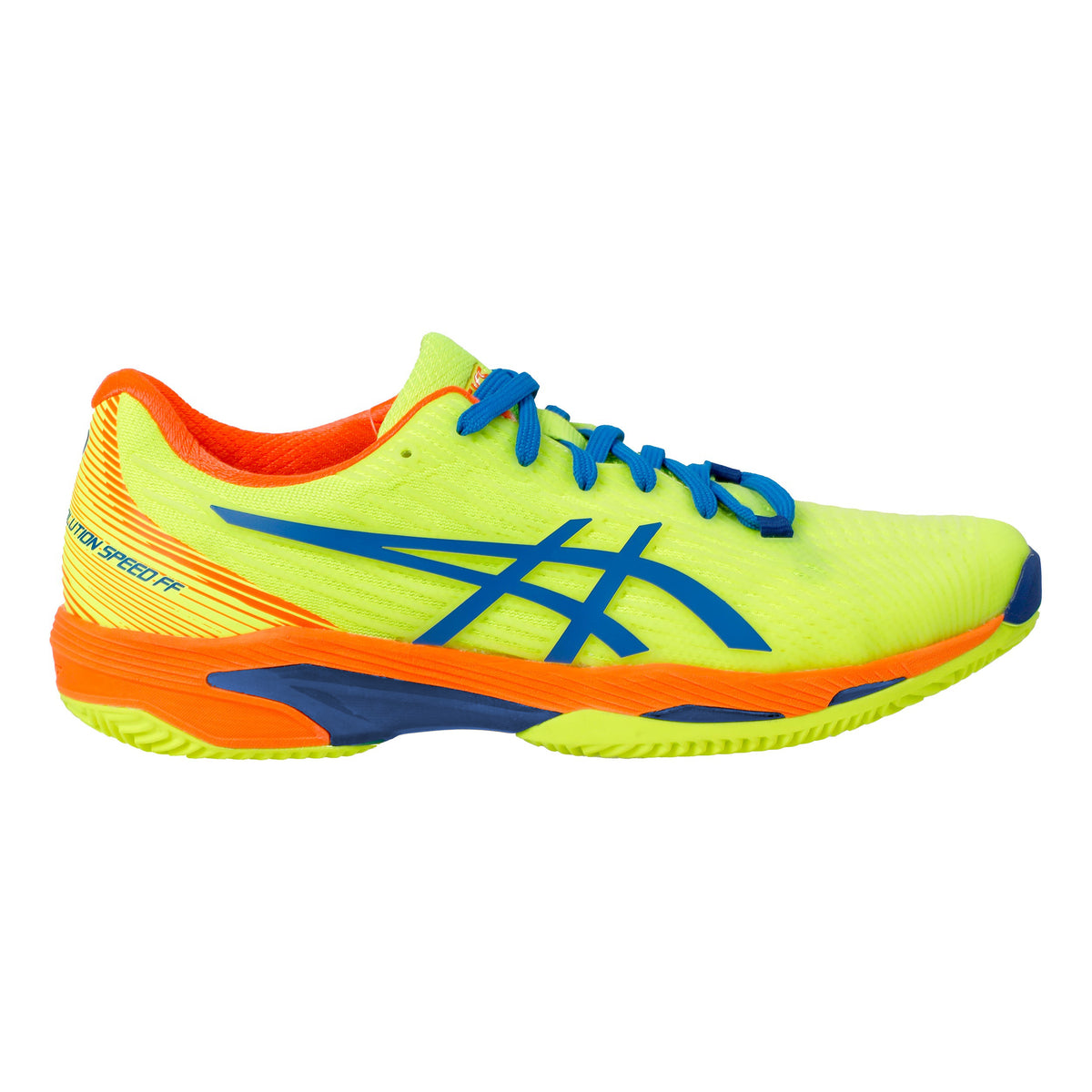 ASICS Solution Speed FF 2 buty do tenisa ziemnego Mężczyźni - neonowy żółty, niebieski