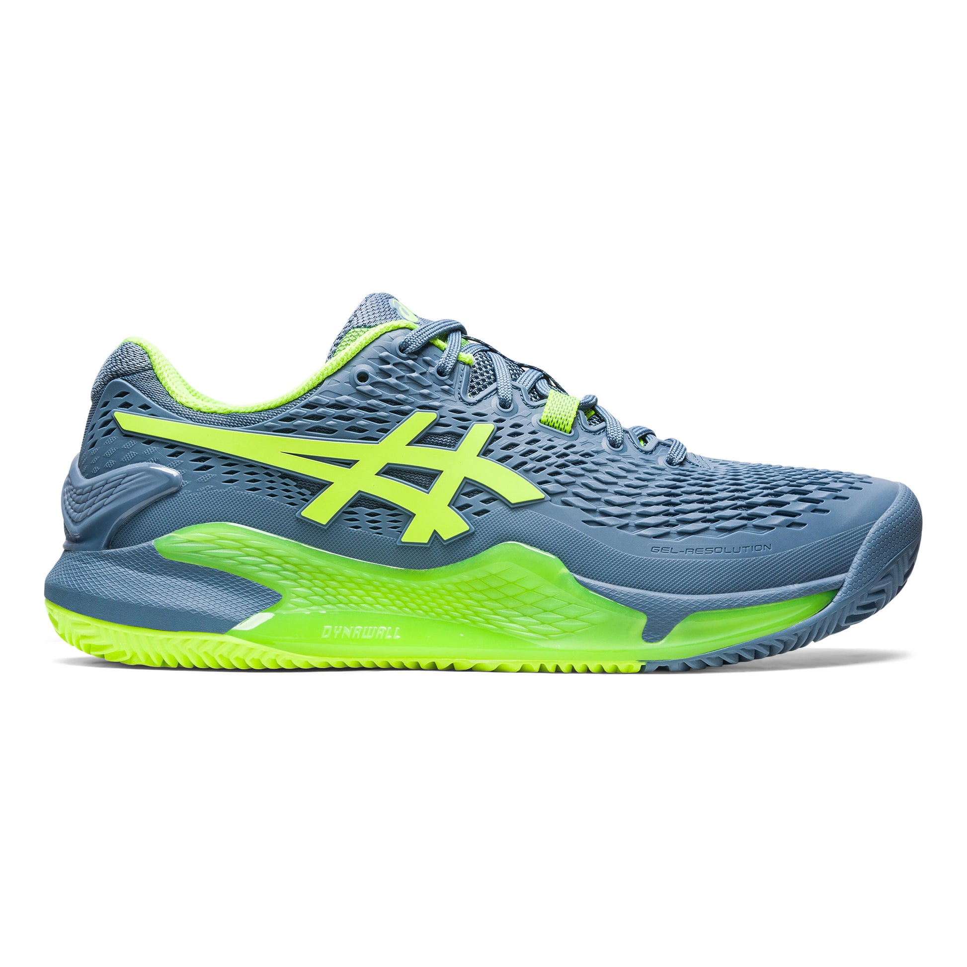 ASICS Gel-Resolution 9 buty do tenisa ziemnego Mężczyźni - niebieski, neonowy zielony
