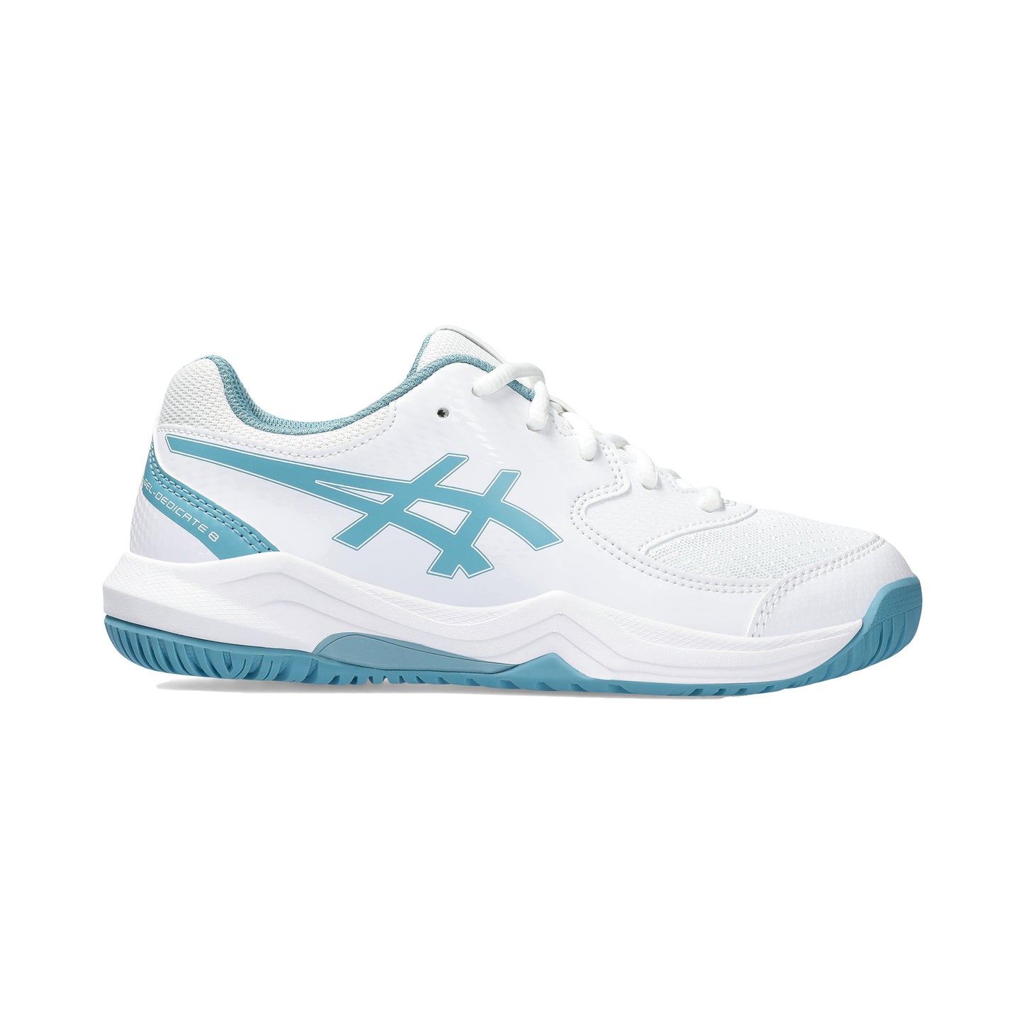 ASICS Gel-Dedicate 8 GS buty do tenisa allcourt Dzieci - biały, turkus