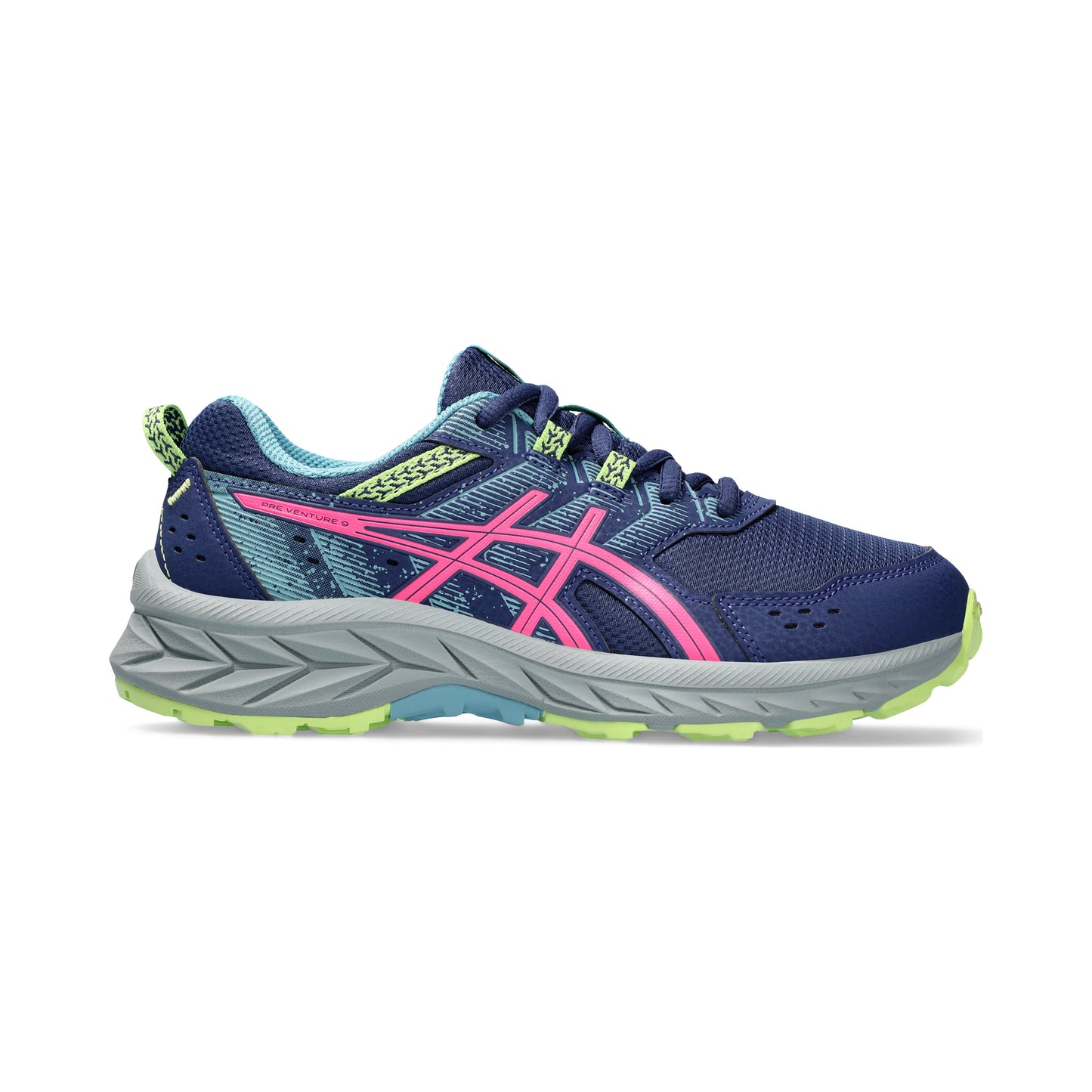 ASICS Pre-Venture 9 GS But trailowy Dzieci - ciemnoniebieski, różowy