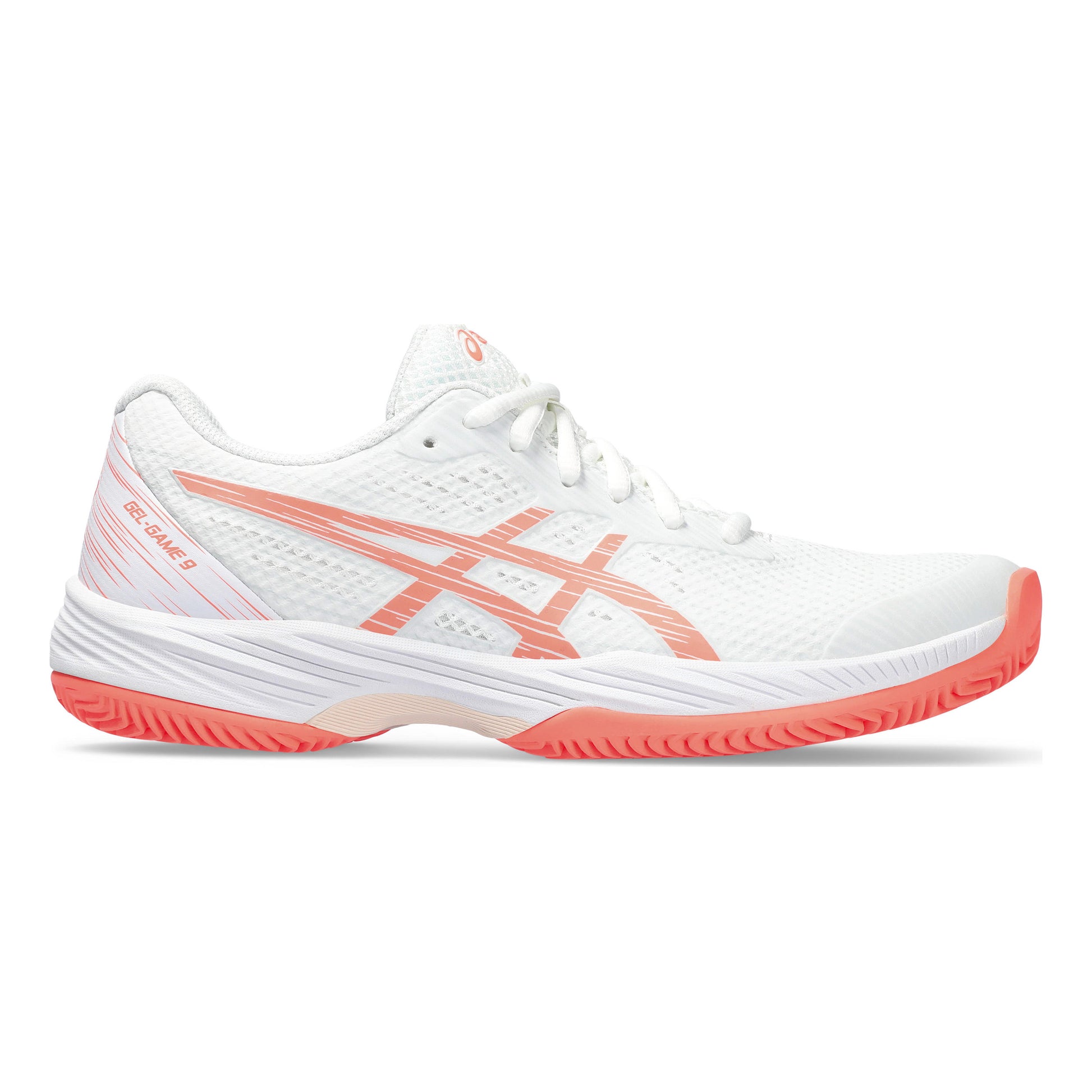 ASICS Gel-Game 9 buty do tenisa ziemnego Kobiety - biały, koral
