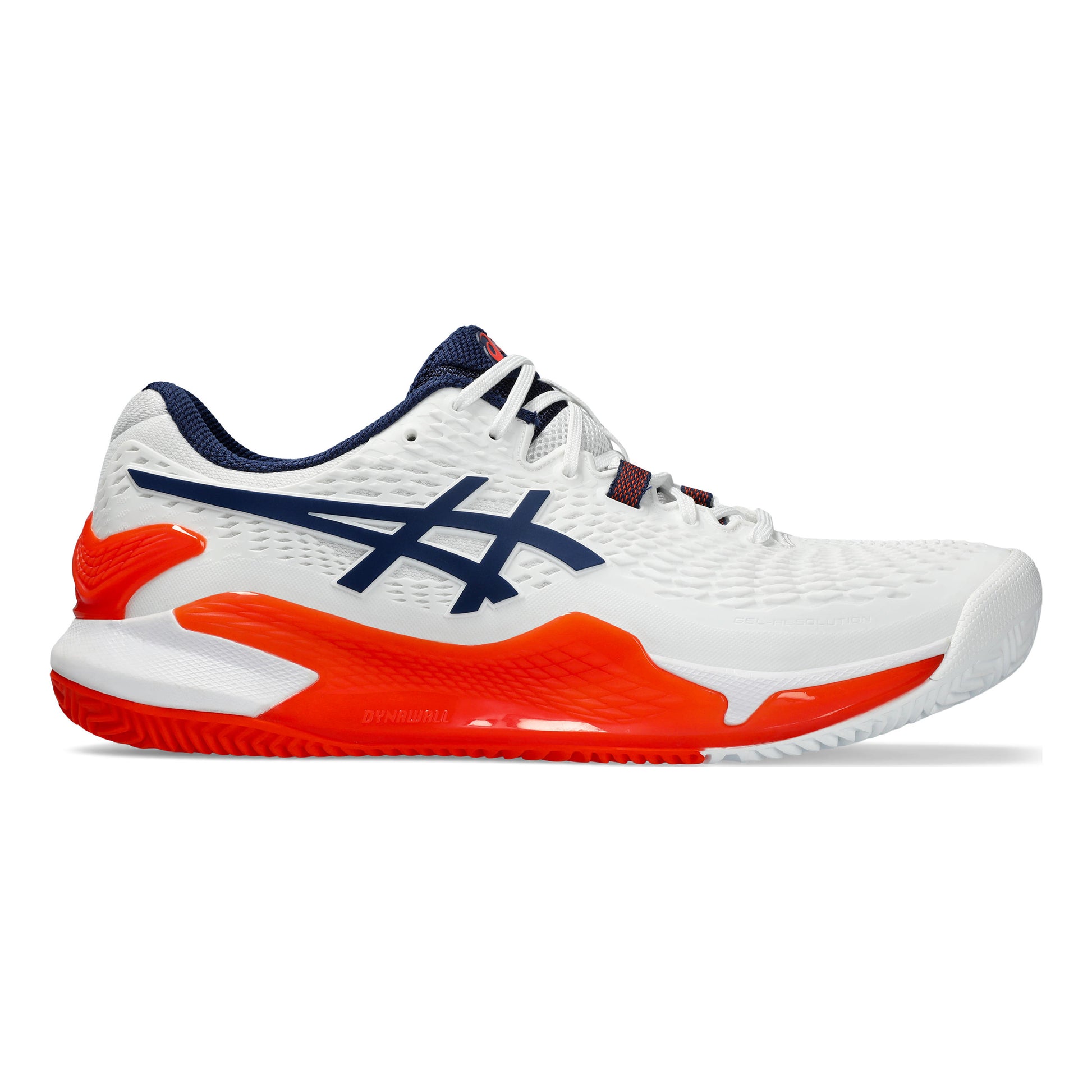 ASICS Gel-Resolution 9 buty do tenisa ziemnego Mężczyźni - biały, pomarańczowy