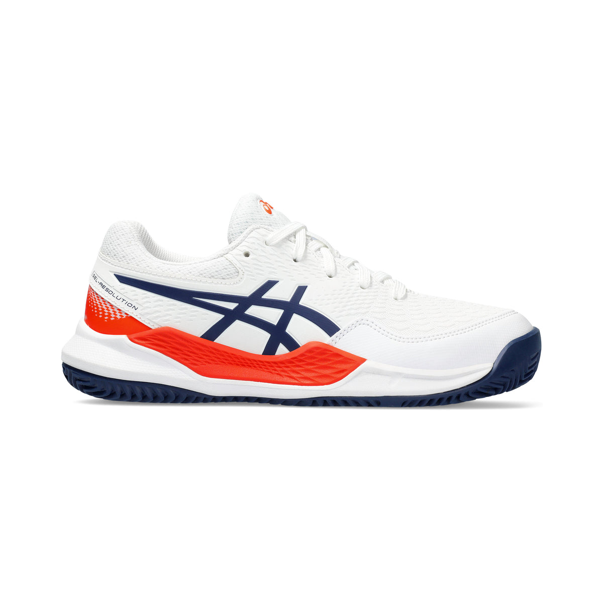 ASICS Gel-Resolution 9 GS buty do tenisa ziemnego Dzieci - biały, ciemnoniebieski