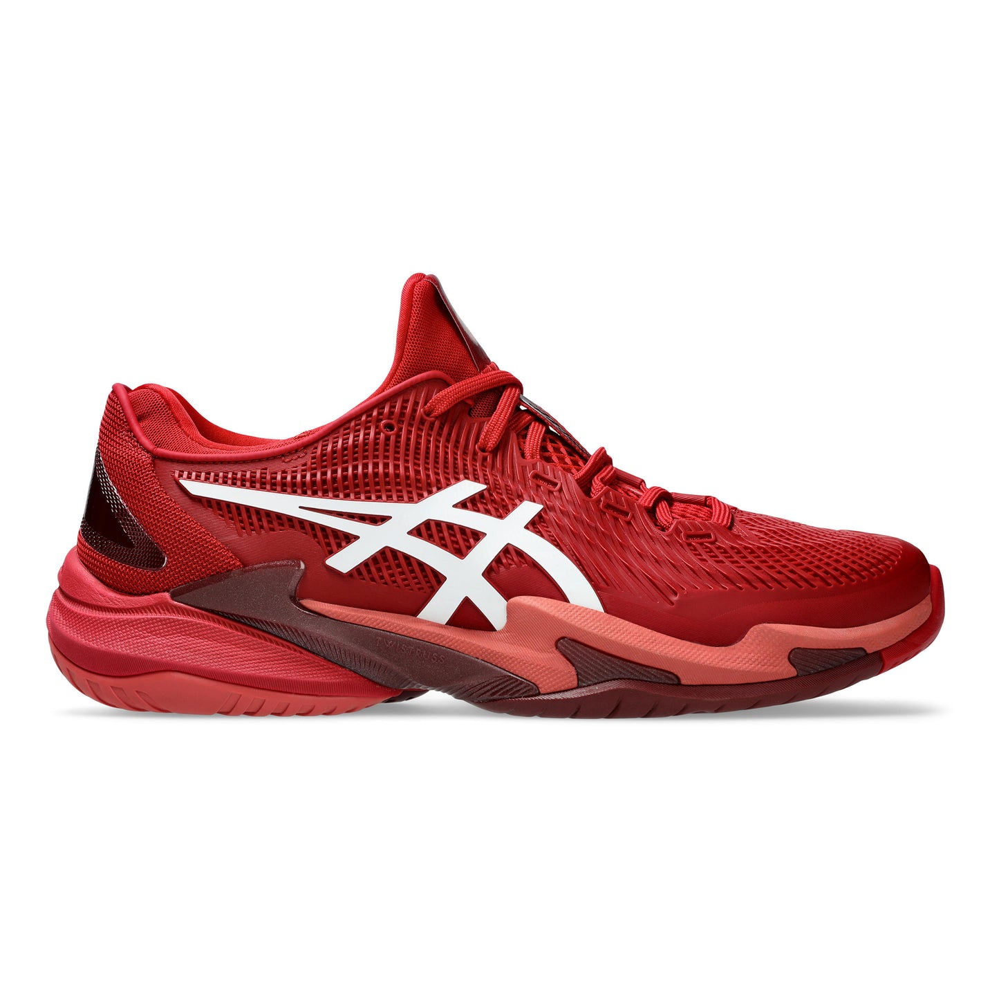 ASICS Court FF 3  Novak buty do tenisa allcourt Mężczyźni - czerwone wino, biały