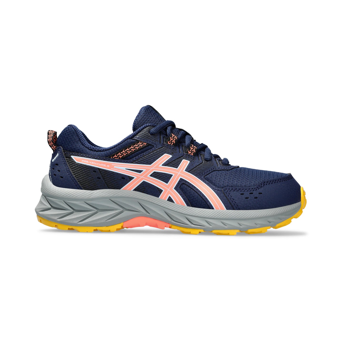 ASICS Pre-Venture 9 GS But trailowy Dzieci - ciemnoniebieski, koral