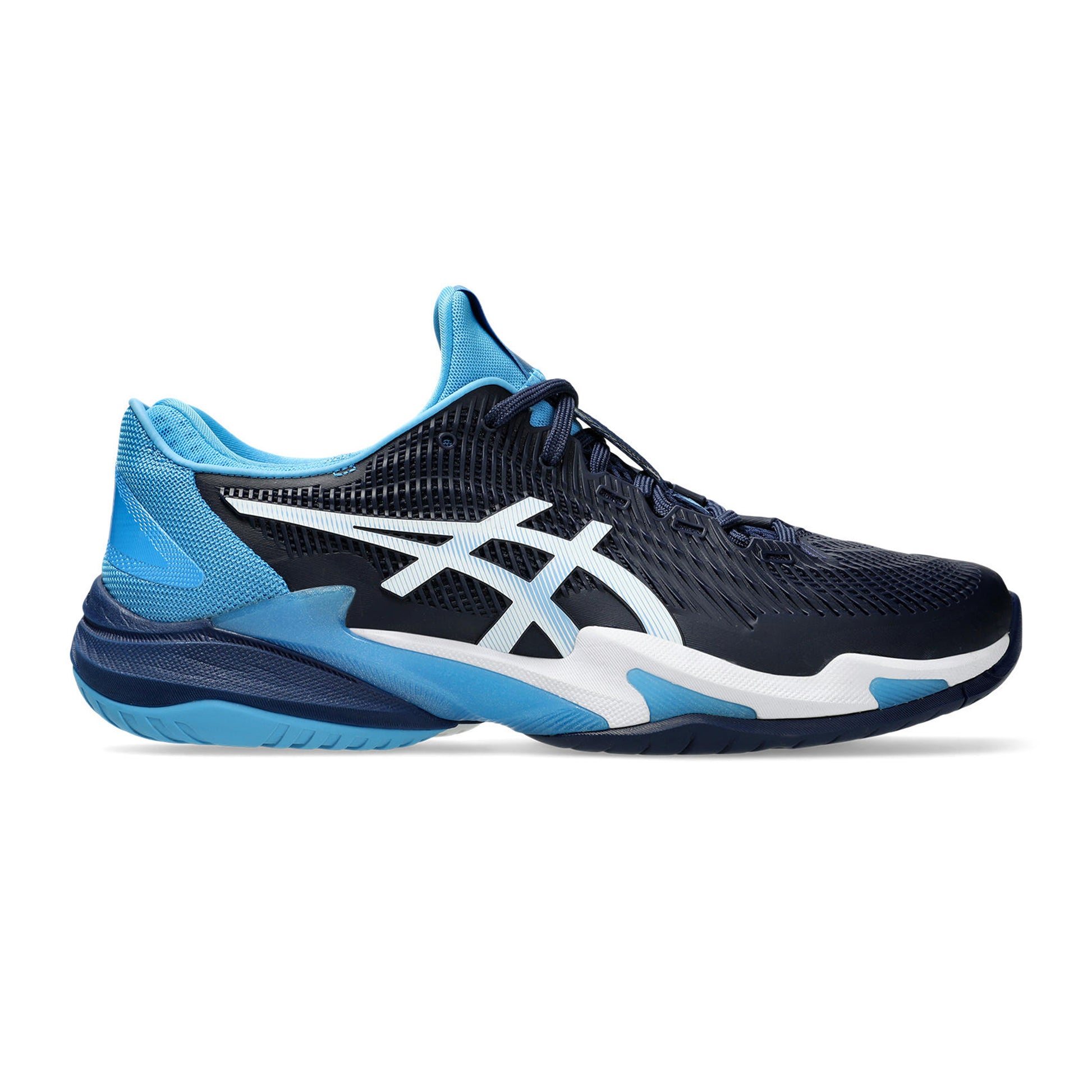 ASICS Court FF 3  Novak buty do tenisa allcourt Mężczyźni - ciemnoniebieski, turkus