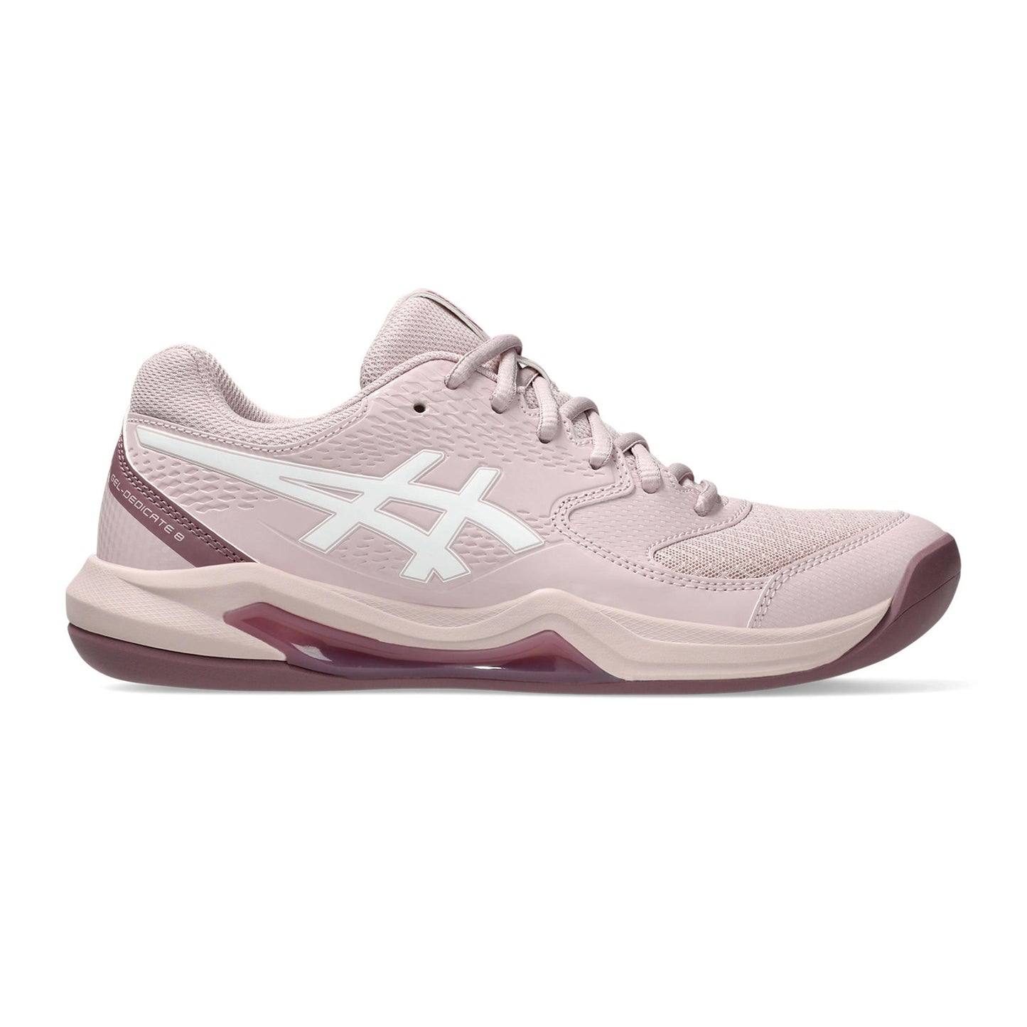 ASICS Gel-Dedicate 8 But do dywanów Kobiety - ciemnoróżowy, fiolet