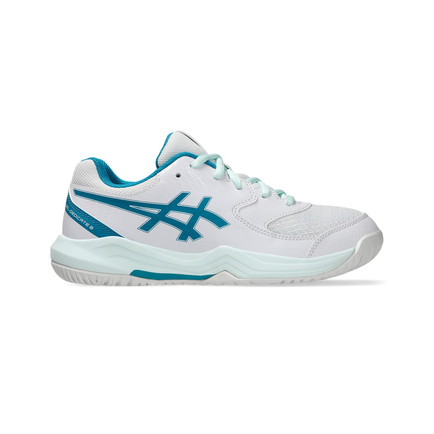 ASICS Gel-Dedicate 8 GS buty do tenisa allcourt Dzieci - biały, petrolowy