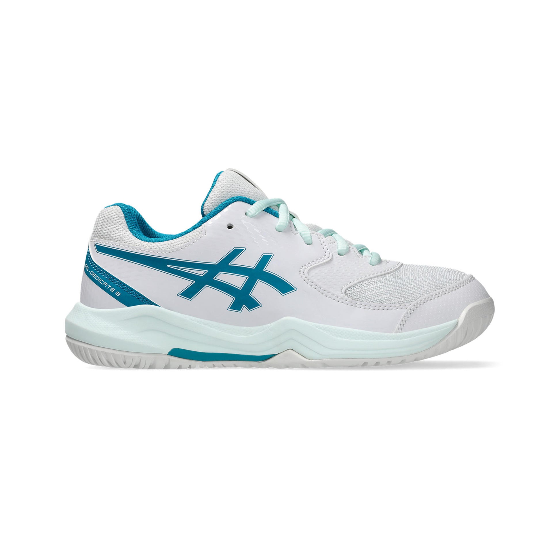 ASICS Gel-Dedicate 8 GS buty do tenisa allcourt Dzieci - biały, petrolowy