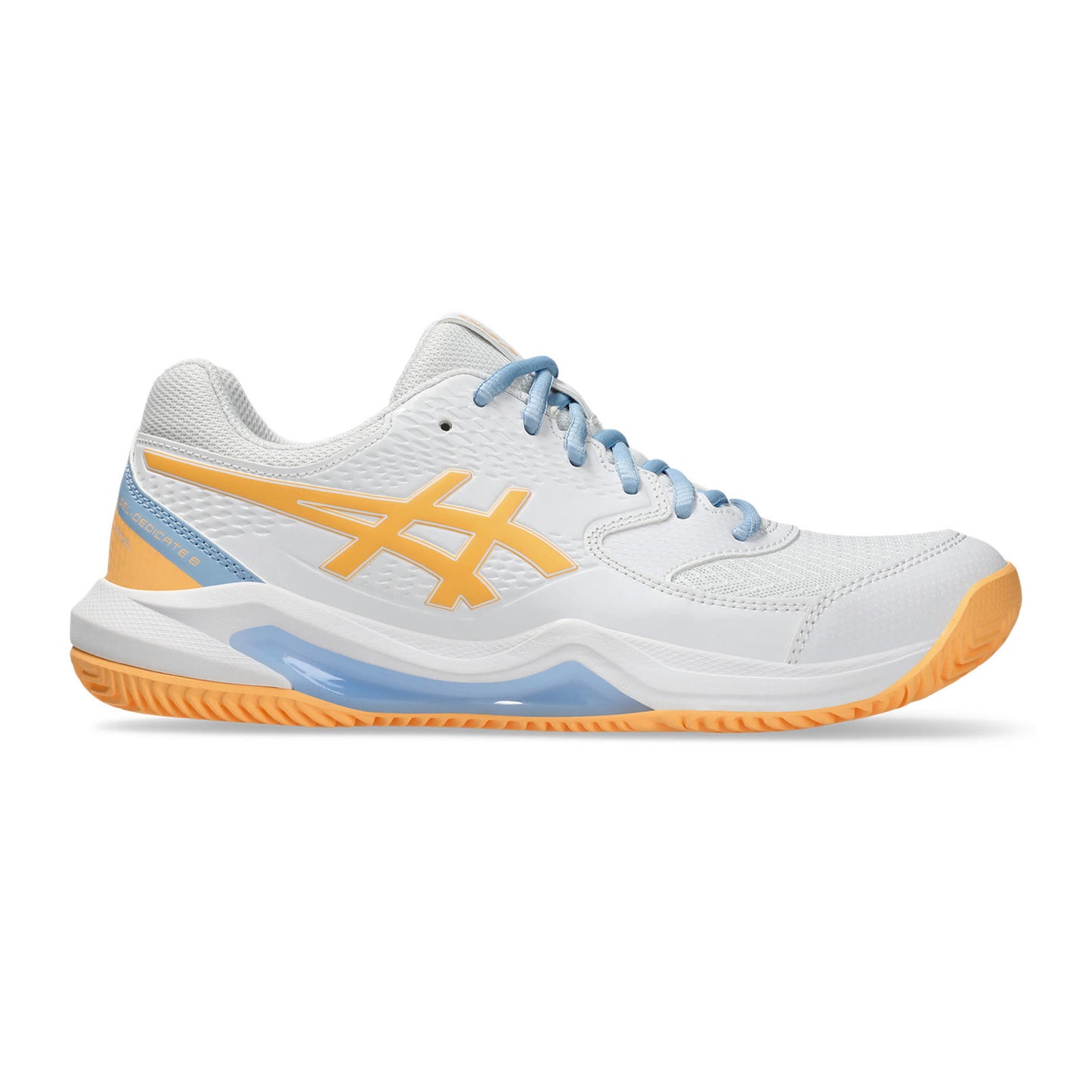 ASICS Gel-Dedicate 8 But Do Padla Kobiety-Biały,Pomarańczowy