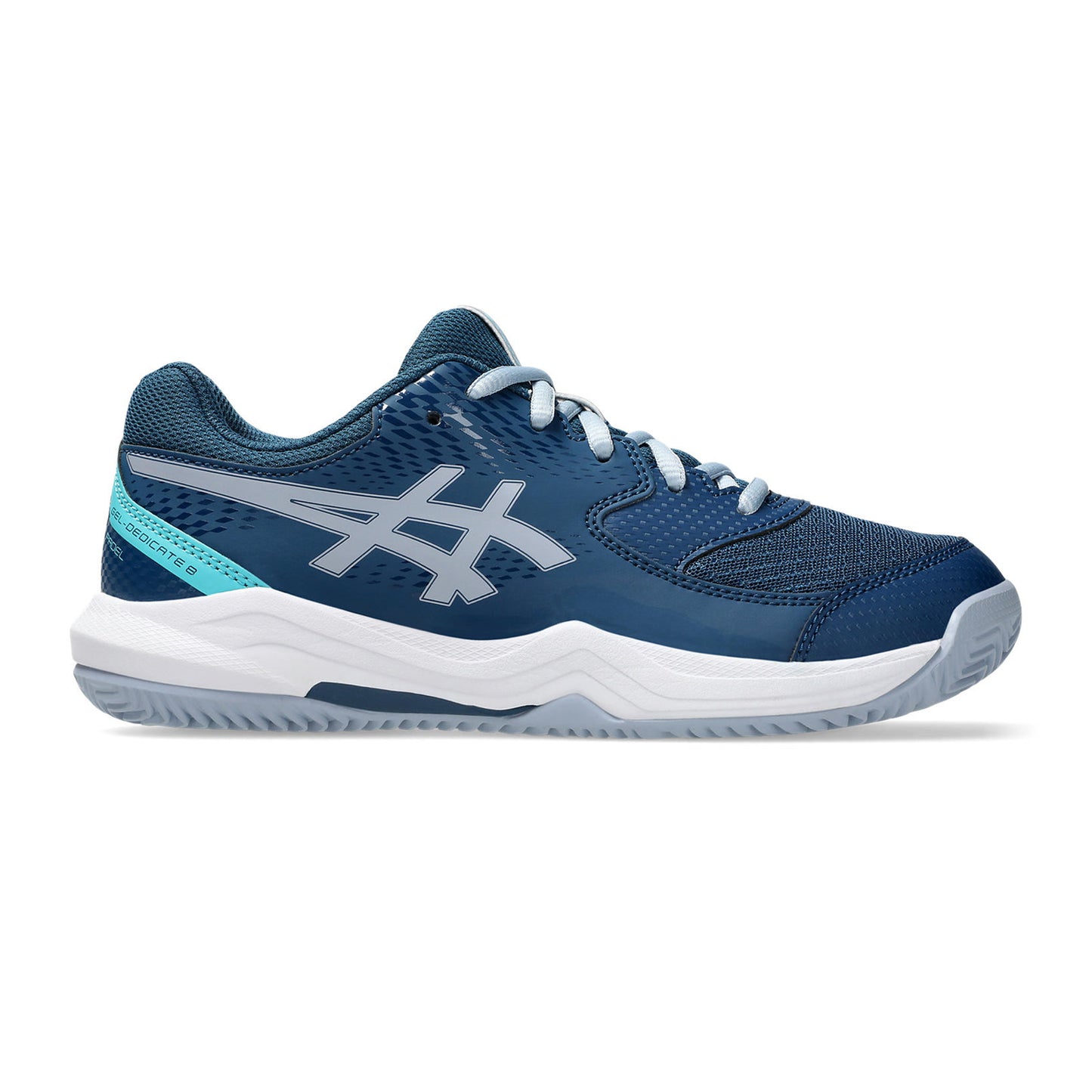ASICS GEL-DEDICATE 8 PADEL GS But do padla Dzieci-petrol, niebiesko-szary