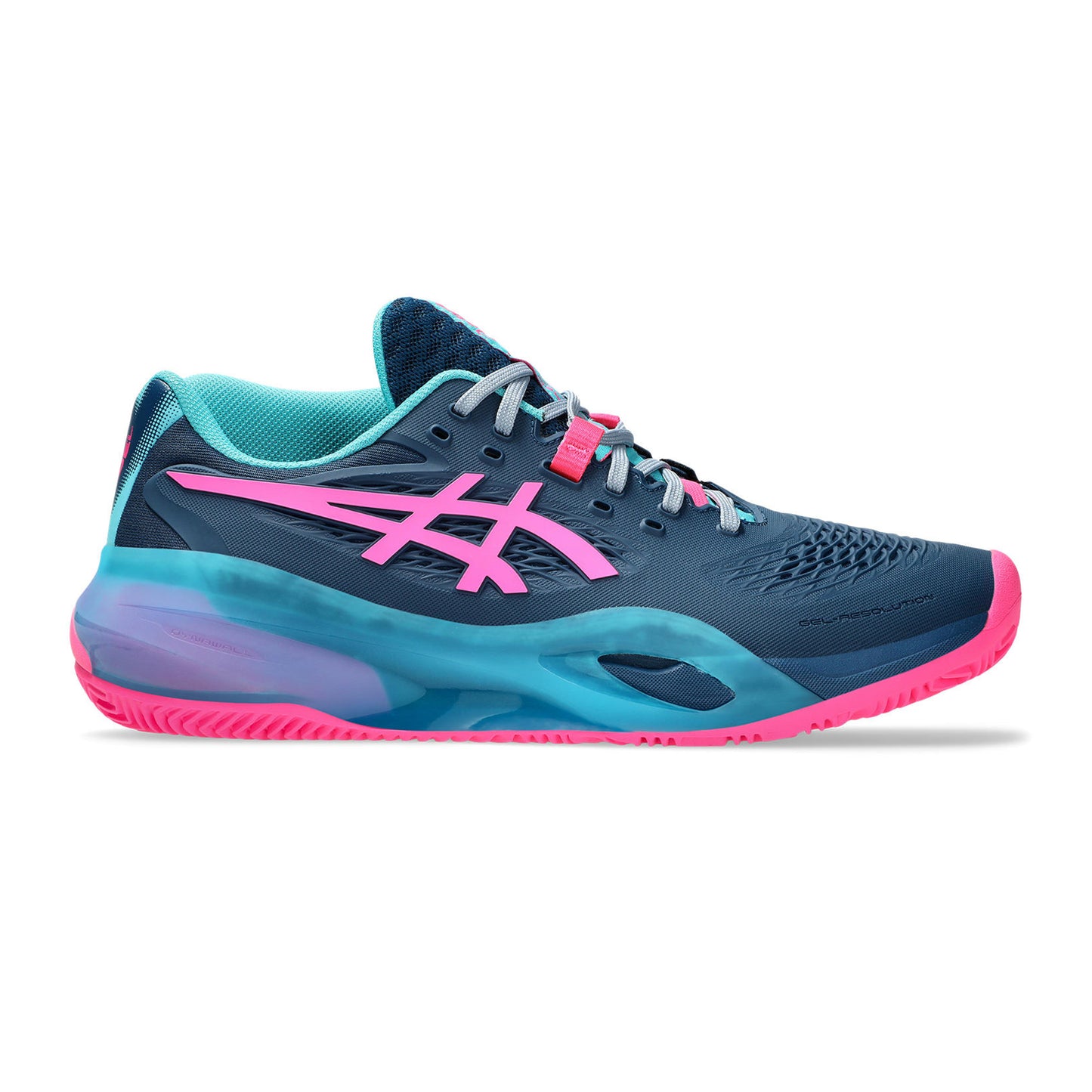 ASICS Gel-Resolution X But do padla Mężczyźni - petrolowy, różowy