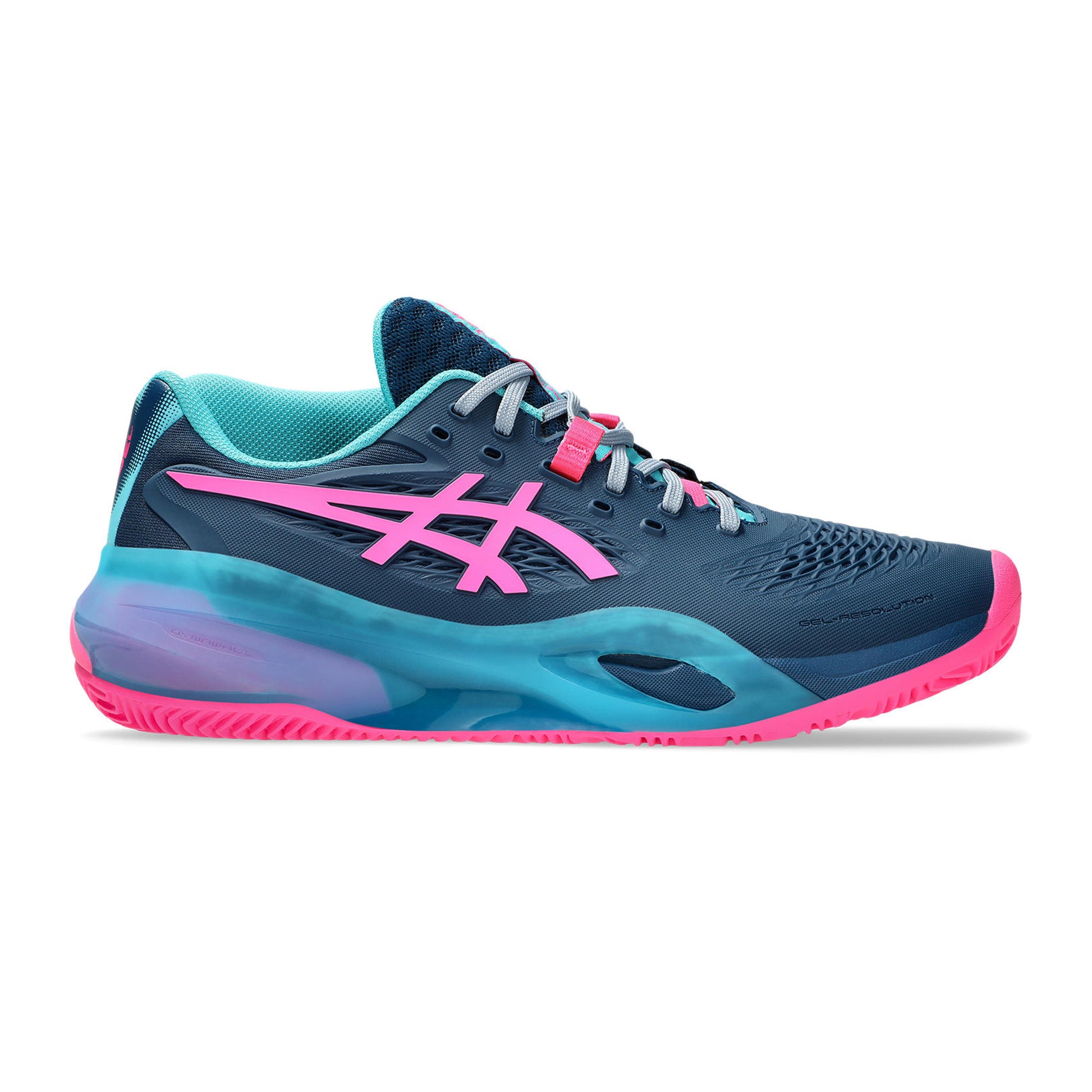 ASICS Gel-Resolution X But do padla Mężczyźni - petrolowy, różowy