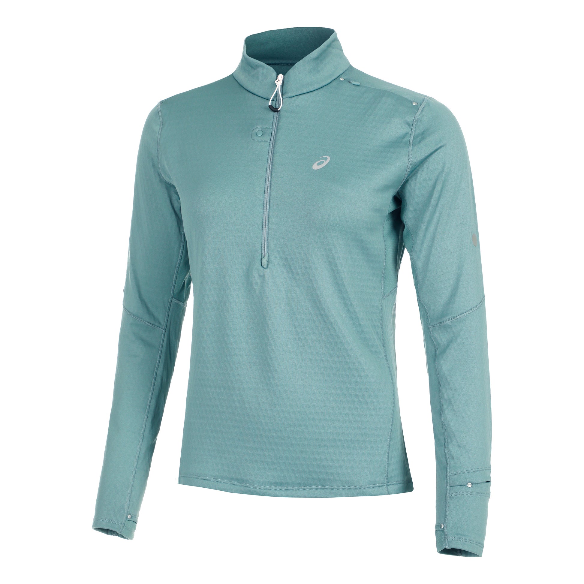 ASICS Road Winter 1/2 Zip Mid Layer Koszulka do biegania Kobiety - szałwia,