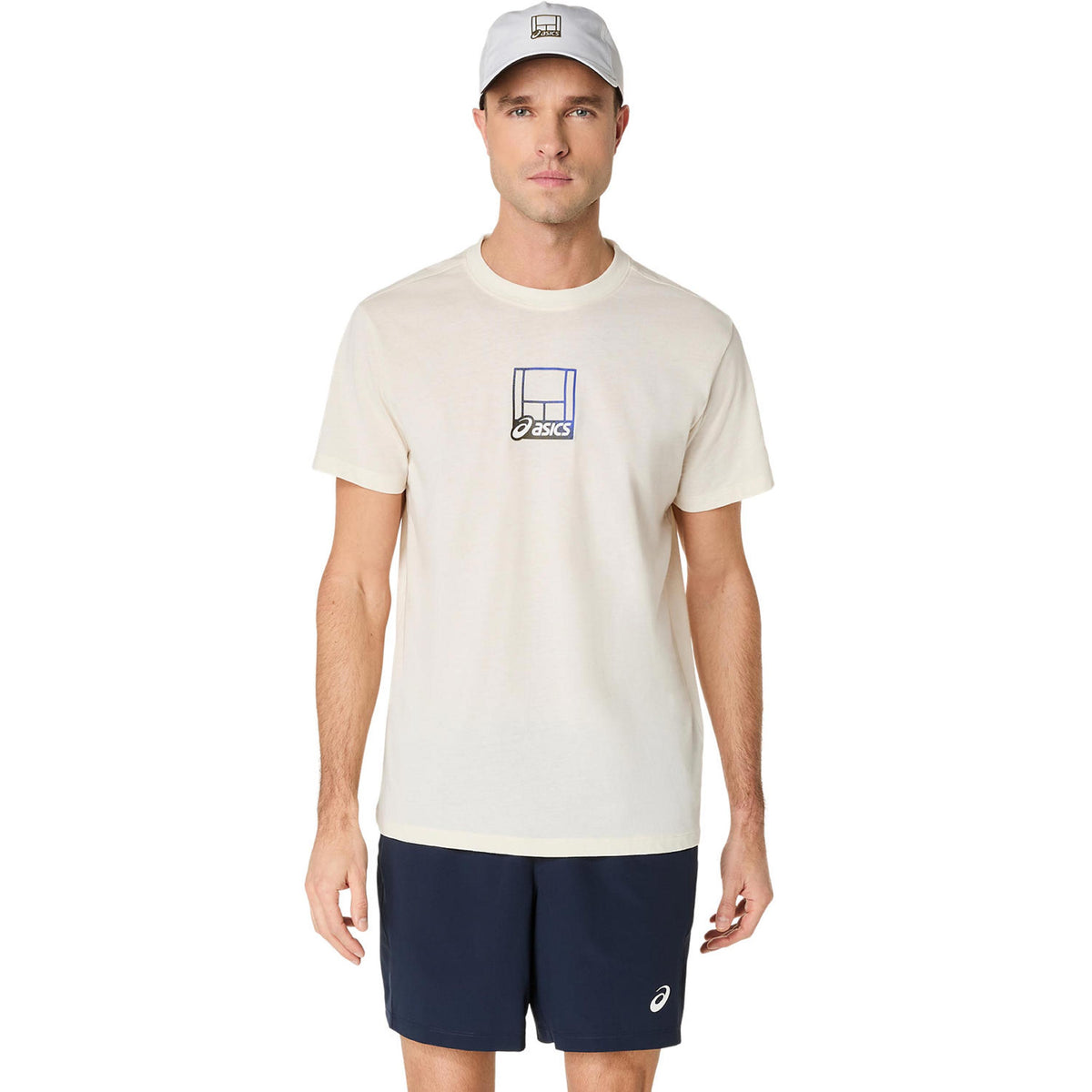 ASICS Court Core Graphic Koszulka Mężczyźni-krem