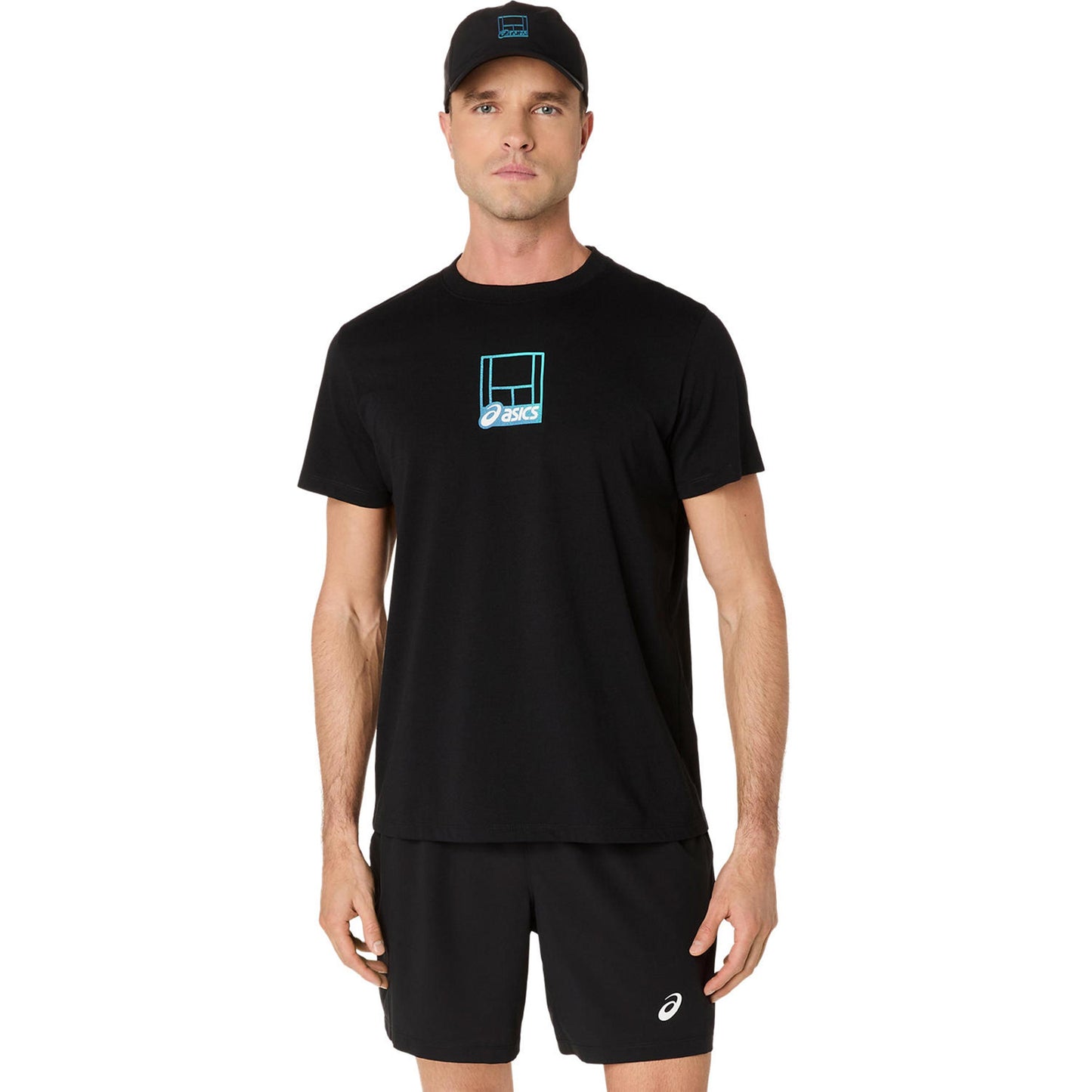 ASICS Court Core Graphic Koszulka Mężczyźni-czarny