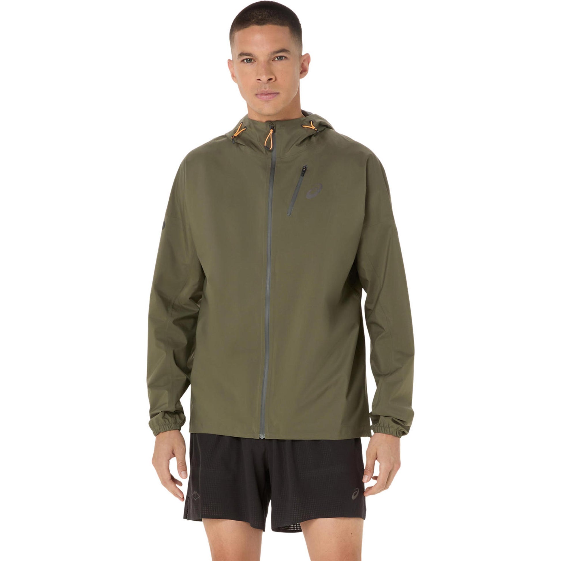 ASICS Fujitrail Elite Waterproof Kurtka do biegania Mężczyźni-zieleń