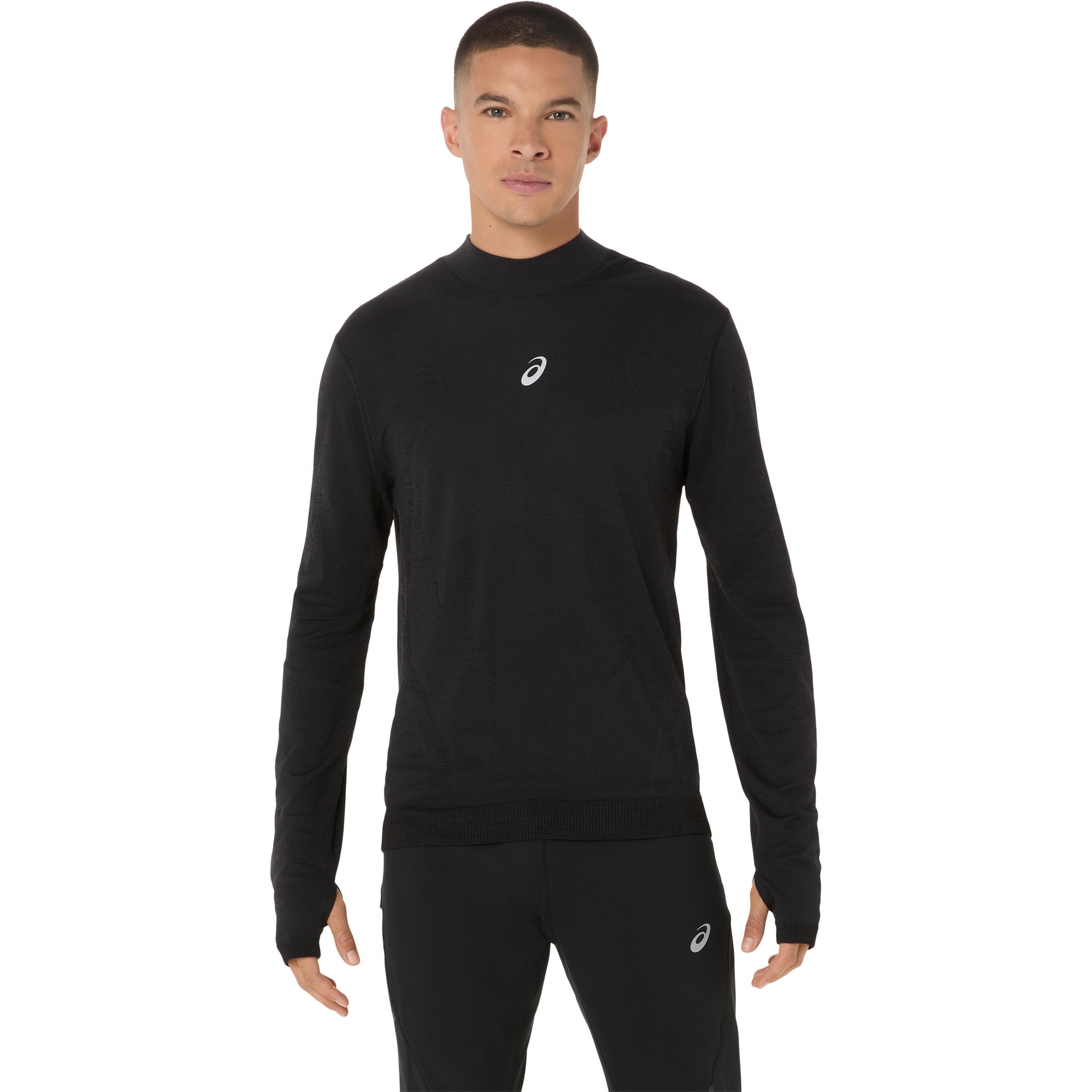 ASICS Road Winter Seamless  Koszulka do biegania Mężczyźni - czarny