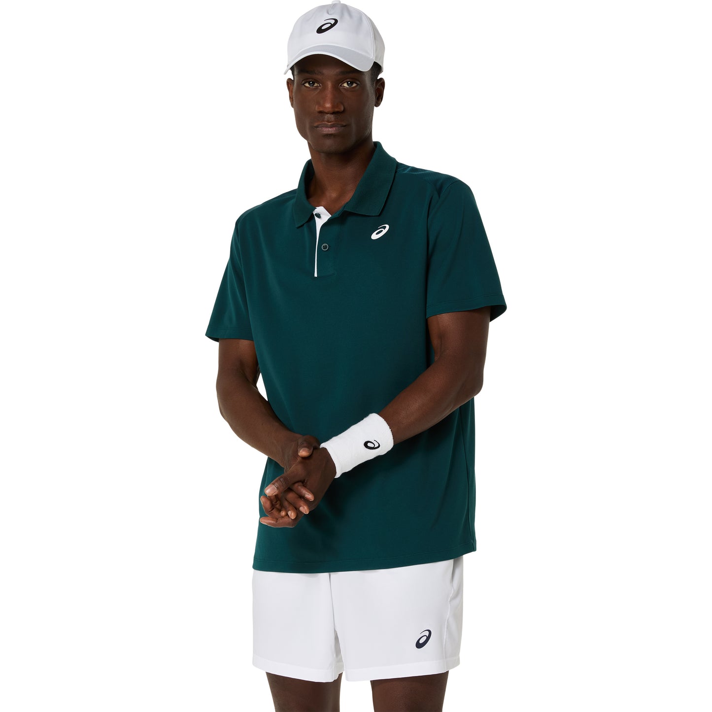 ASICS Court Polo Mężczyźni-ciemnozielony