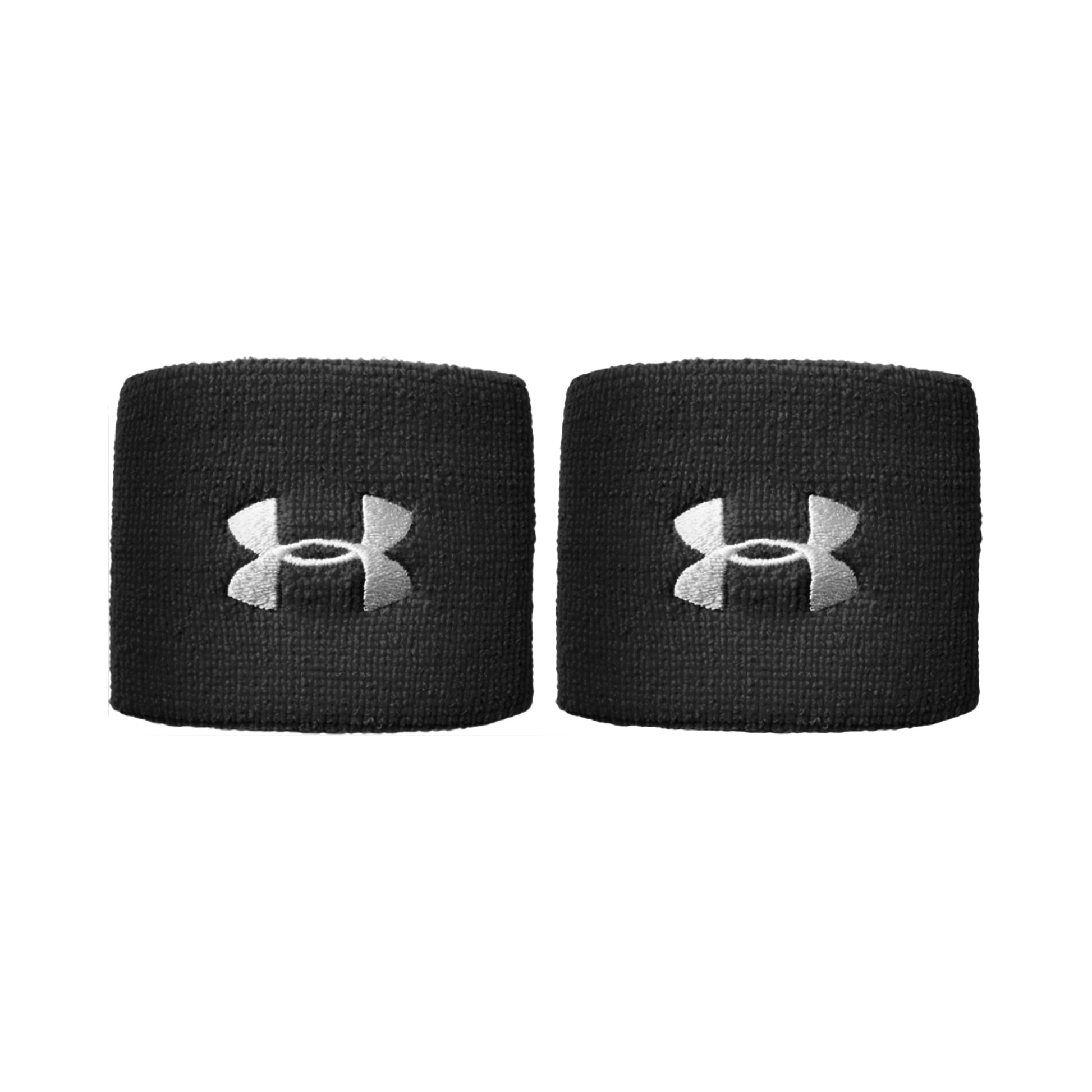 Under Armour Performance Opaska przeciwpotna Opakowanie 2 szt. krótki - czarny, biały