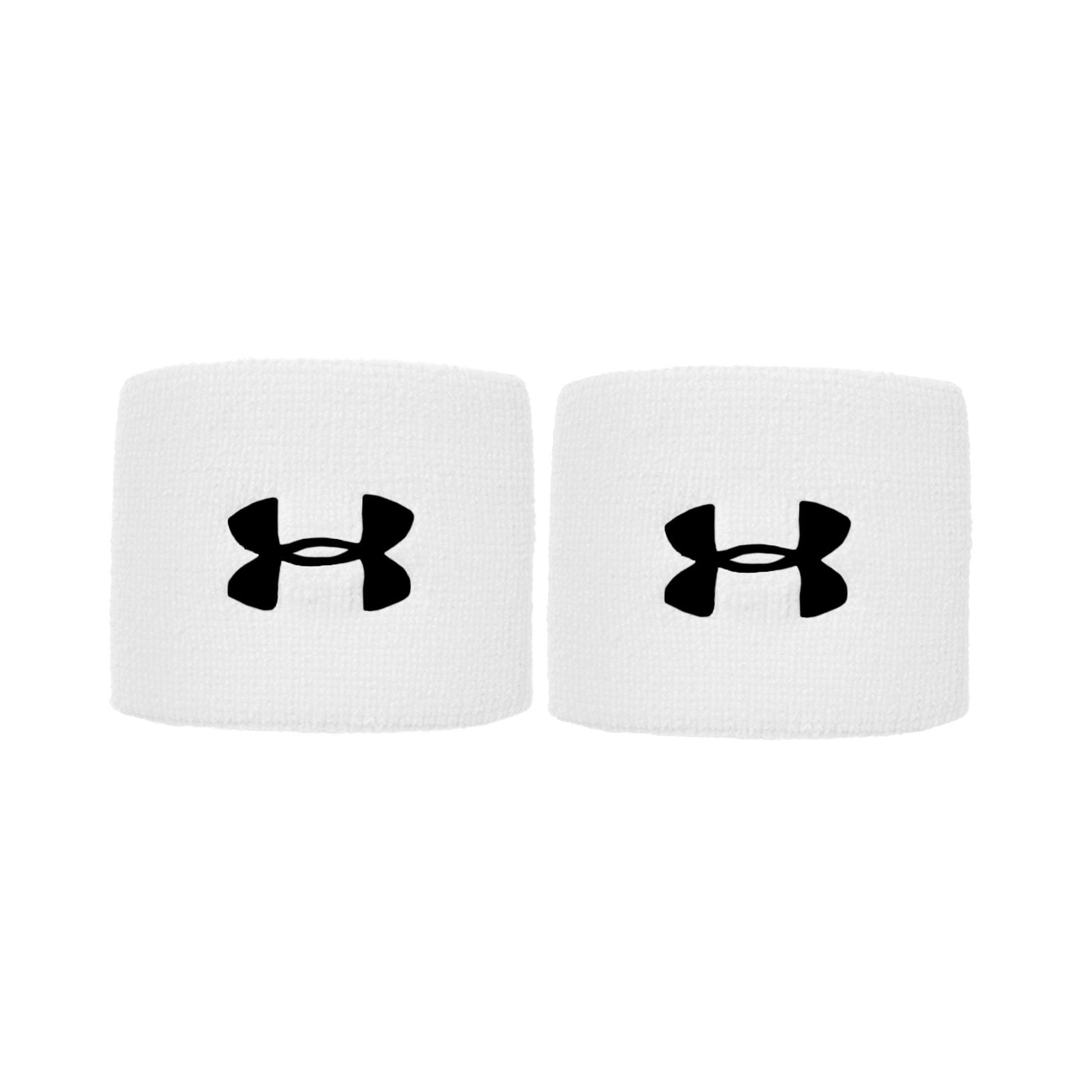 Under Armour Performance Opaska przeciwpotna Opakowanie 2 szt. krótki - biały, czarny