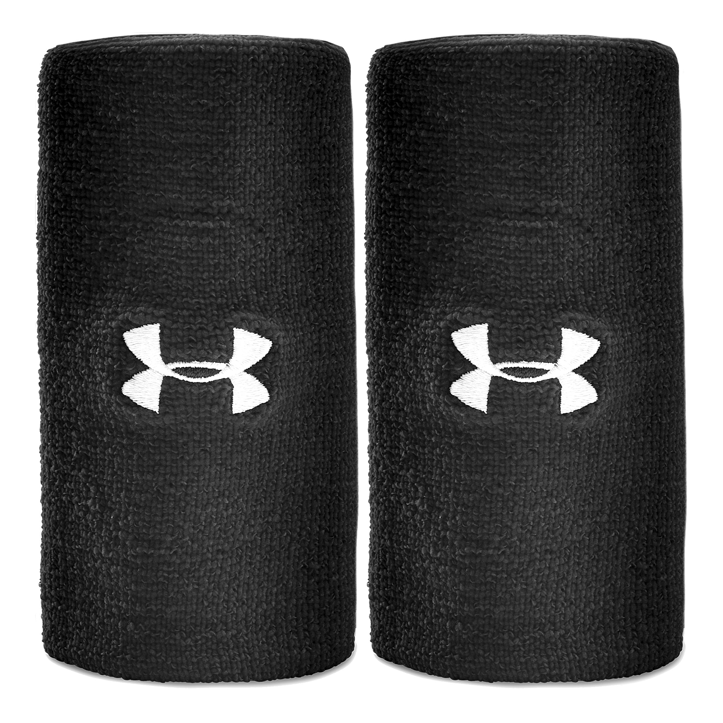 Under Armour Performance Opaska przeciwpotna Opakowanie 2 szt. długi - czarny, biały