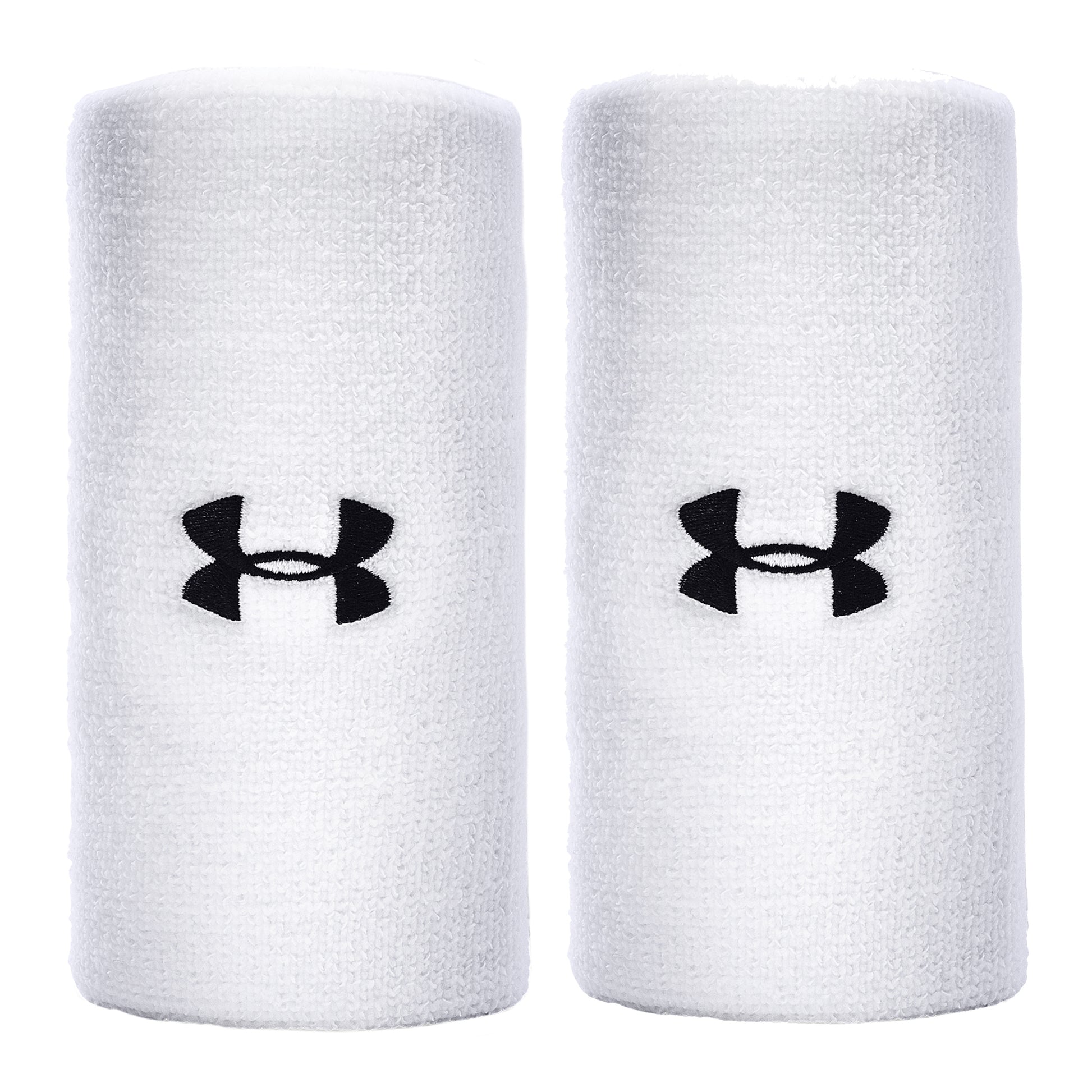 Under Armour Performance Opaska przeciwpotna Opakowanie 2 szt. długi - biały, czarny