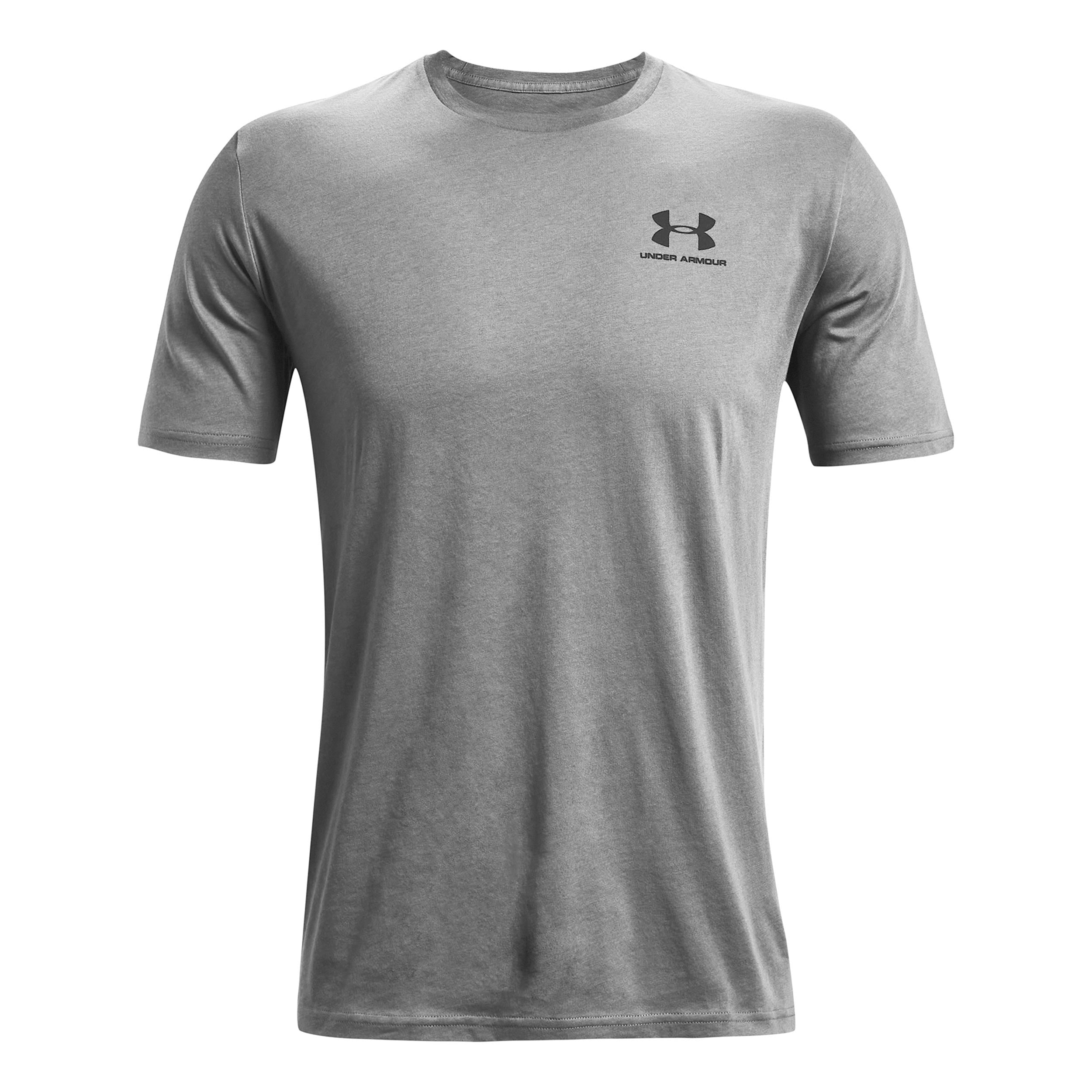 Under Armour Sportstyle Left Chest Koszulka Mężczyźni-Szary,Czarny