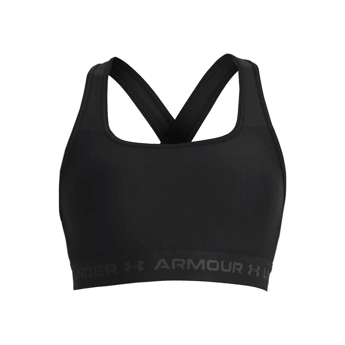 Under Armour Crossback Middle Stanik sportowy Kobiety - czarny, szary