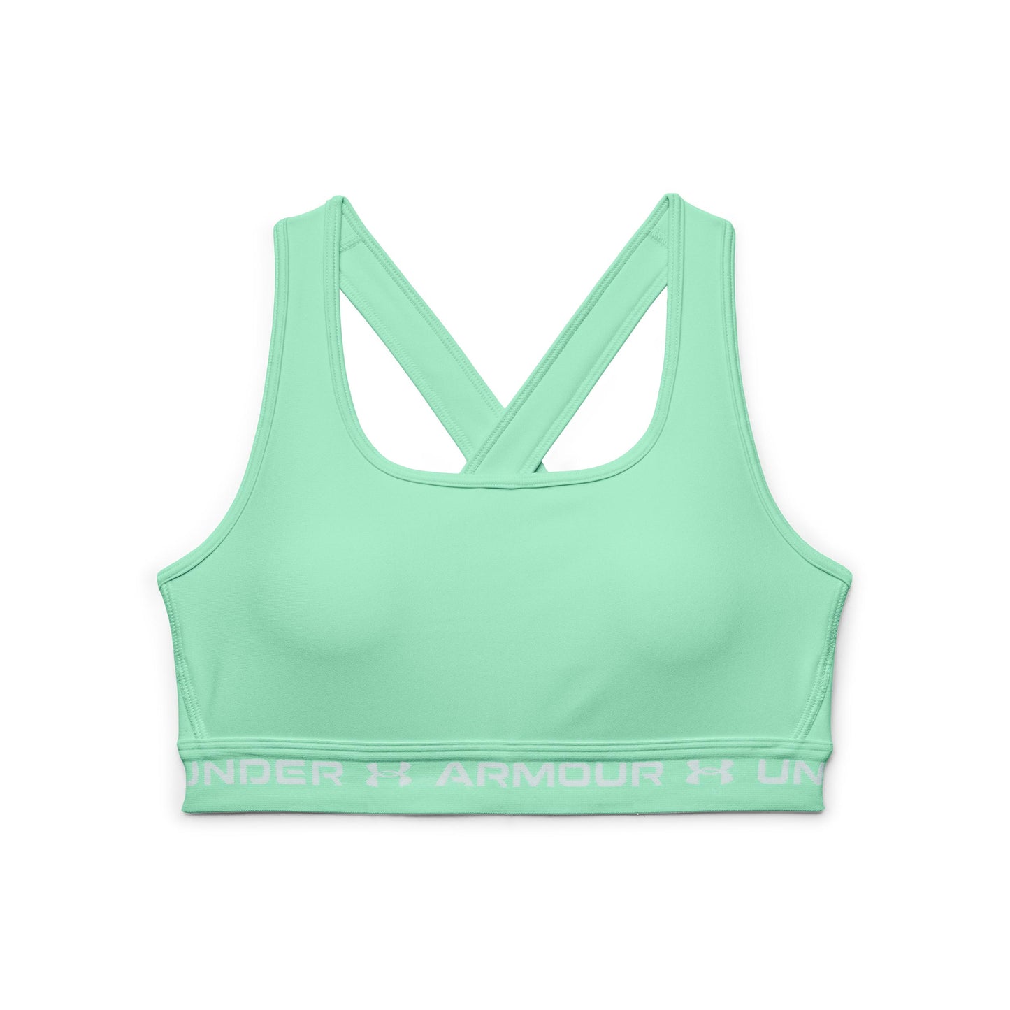Under Armour Crossback Mid Stanik sportowy Kobiety - jasnozielony,