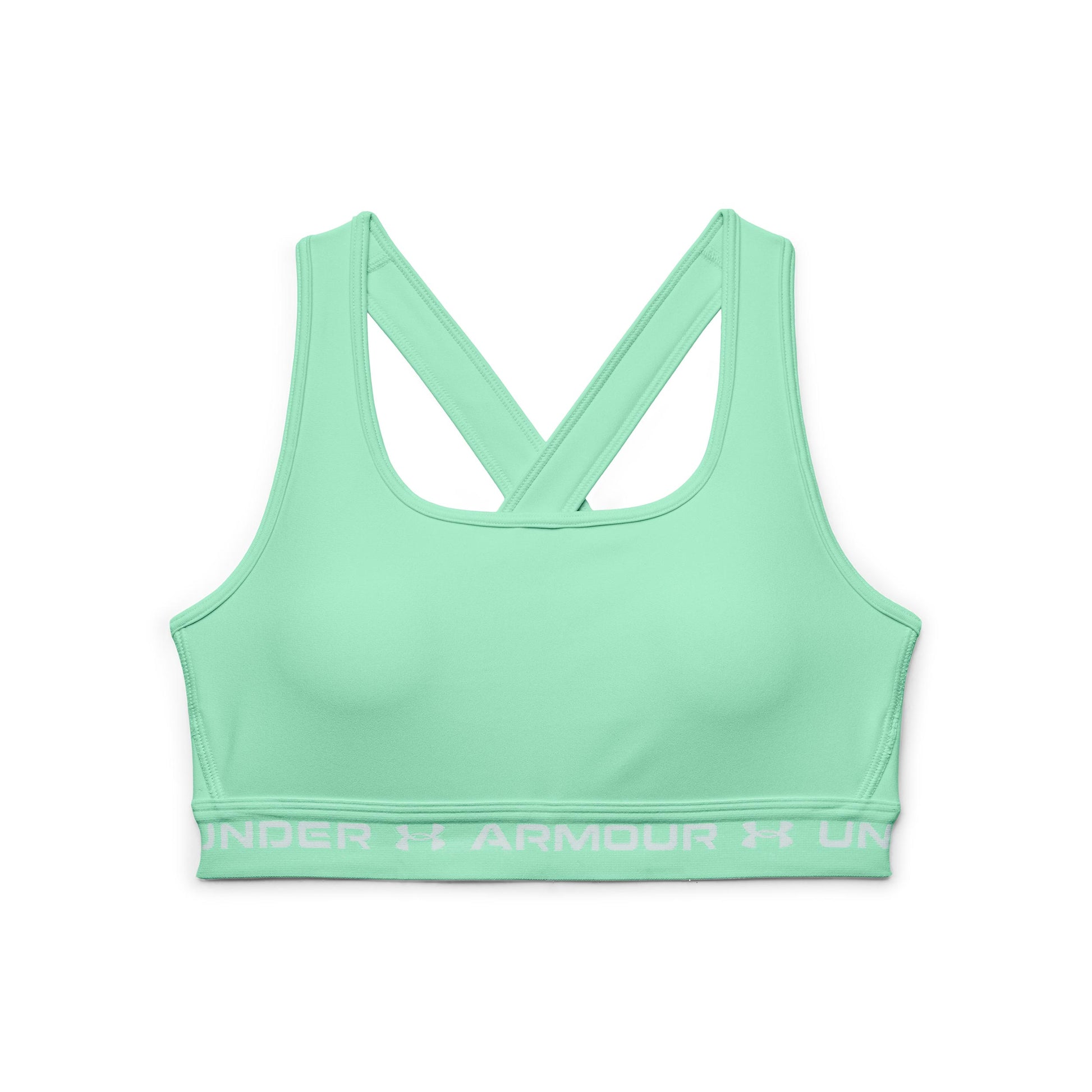 Under Armour Crossback Mid Stanik sportowy Kobiety - jasnozielony,