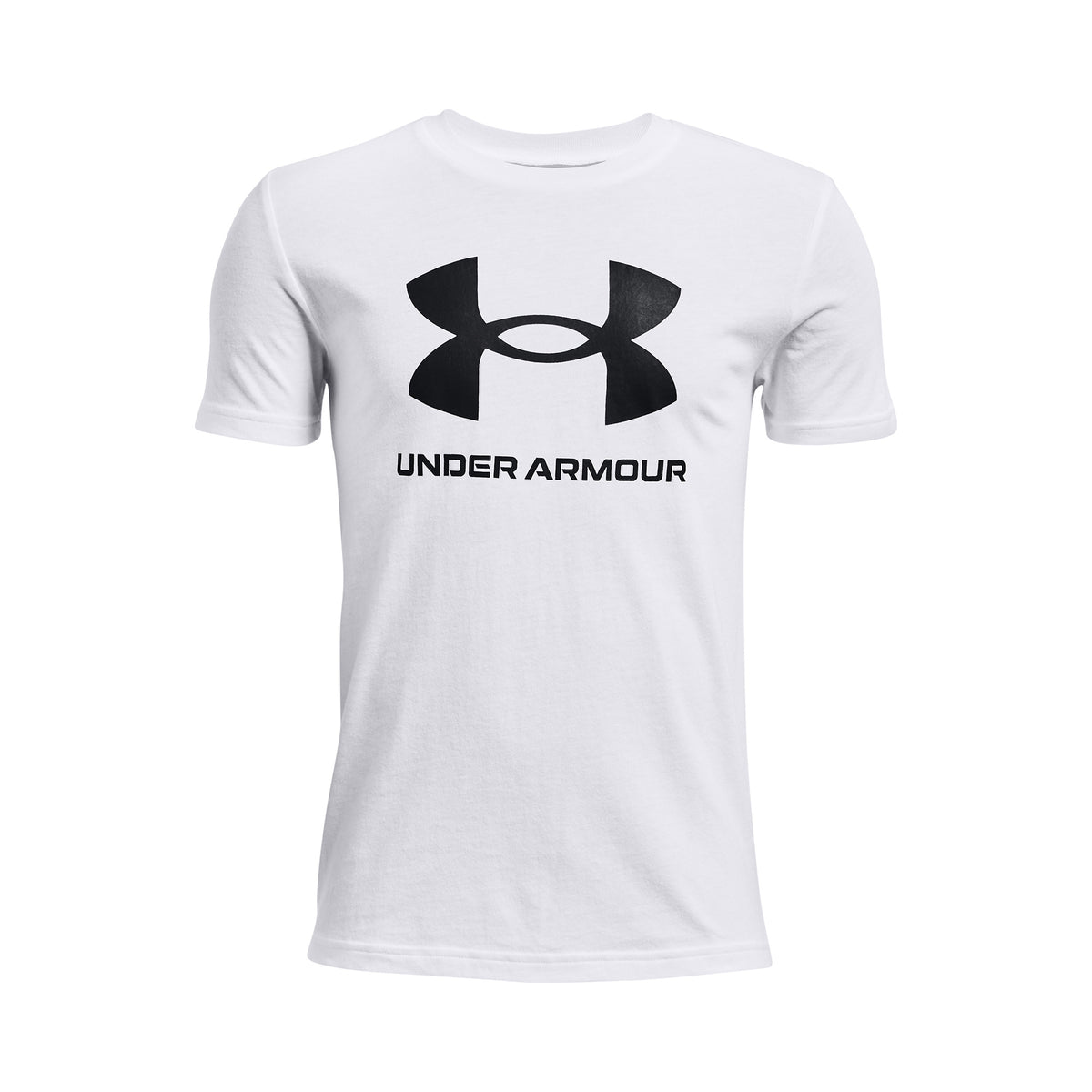 Under Armour Sportstyle Logo Koszulka Chłopcy - biały, czarny