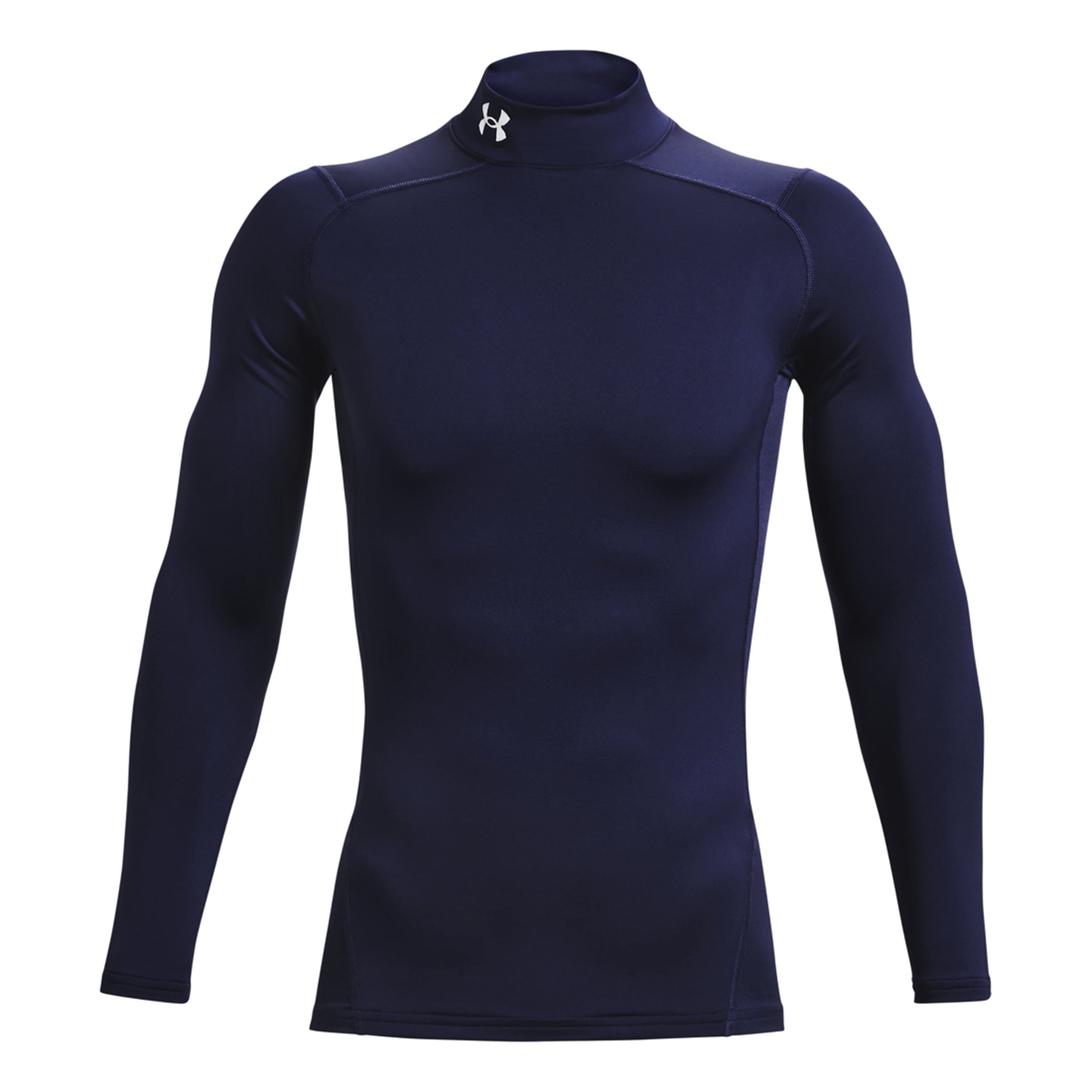 Under Armour Coldgear Comp Mock Długi Rękaw Mężczyźni-Ciemnoniebieski