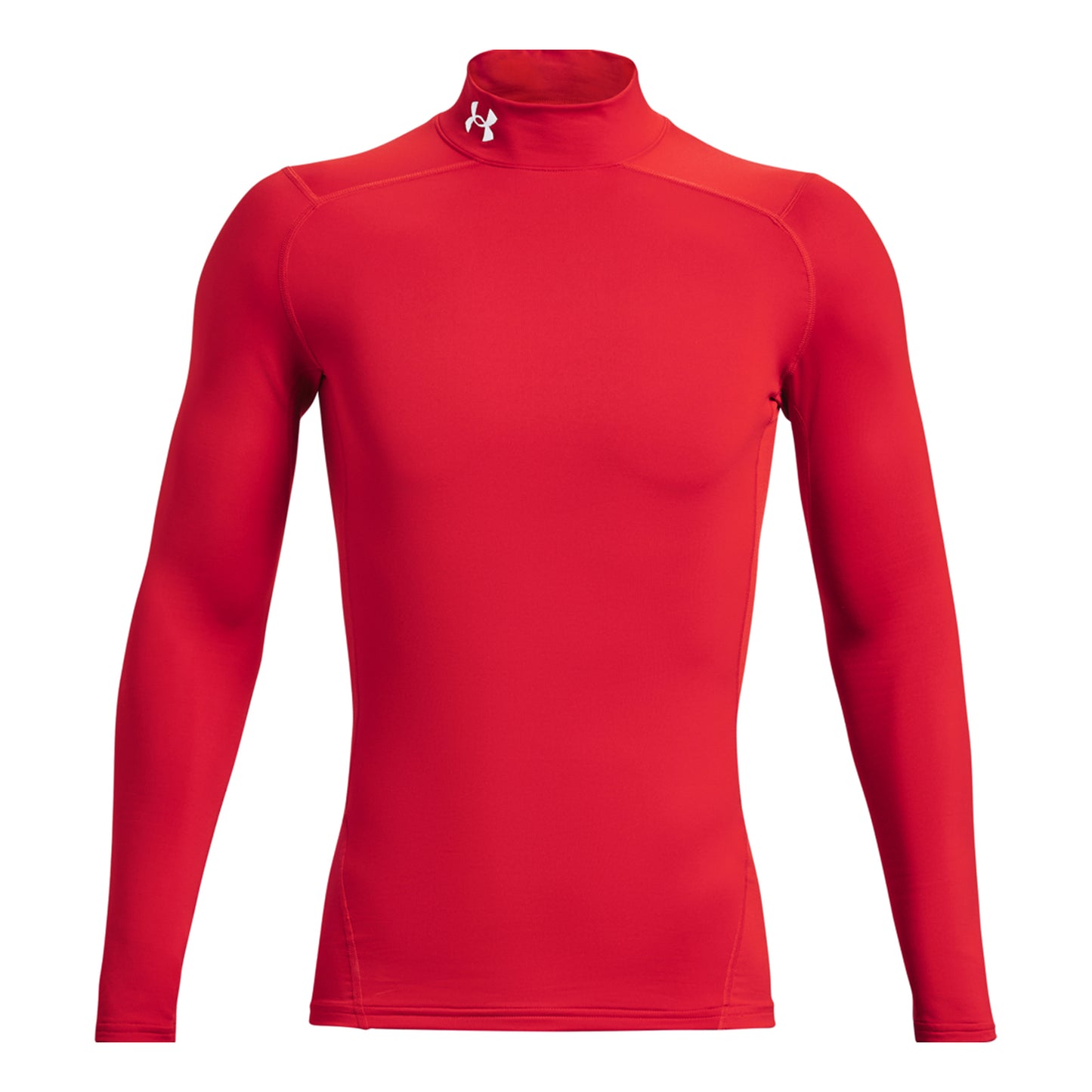 Under Armour Coldgear Comp Mock Długi Rękaw Mężczyźni - czerwony,