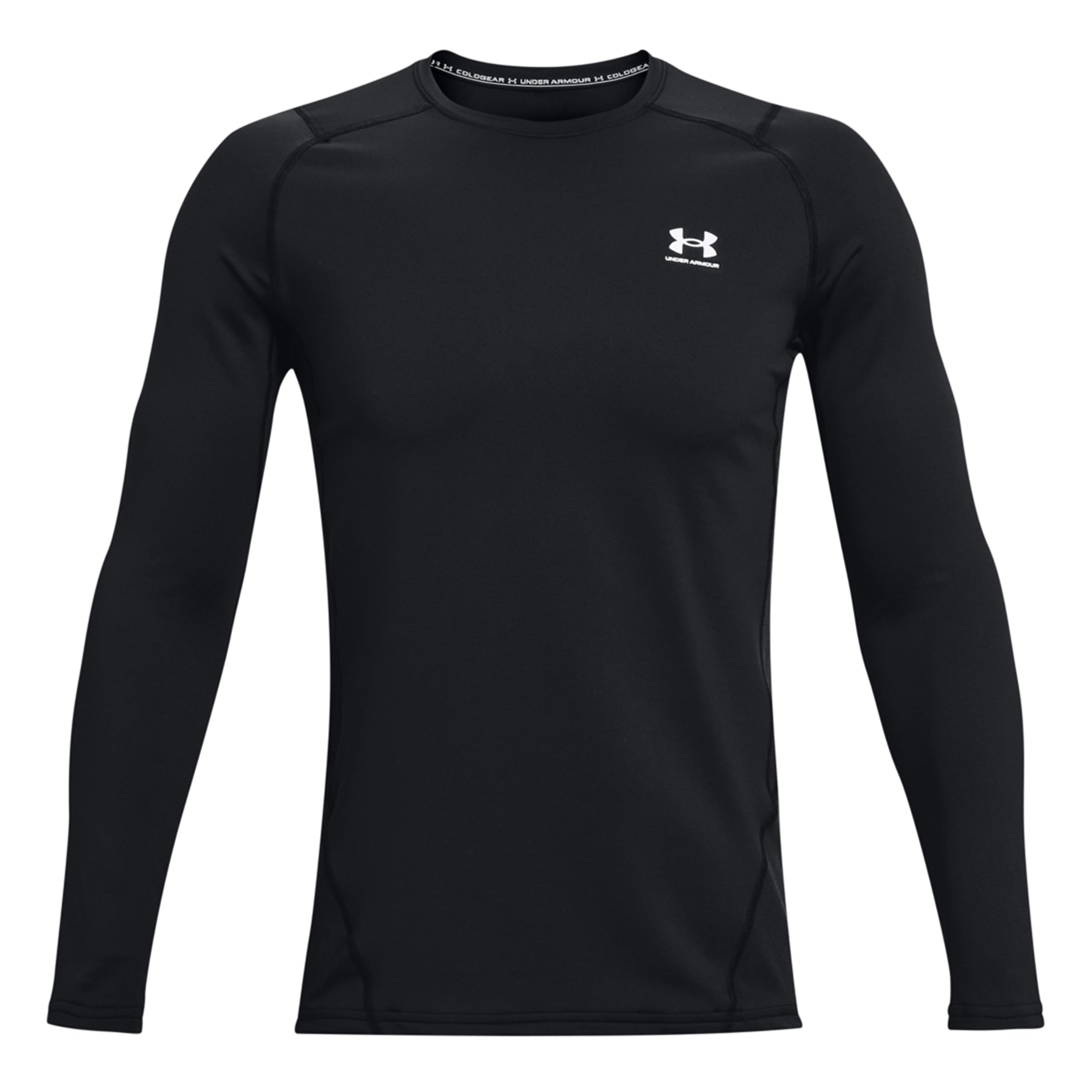 Under Armour Coldgear Fitted Crew Długi Rękaw Mężczyźni - czarny,