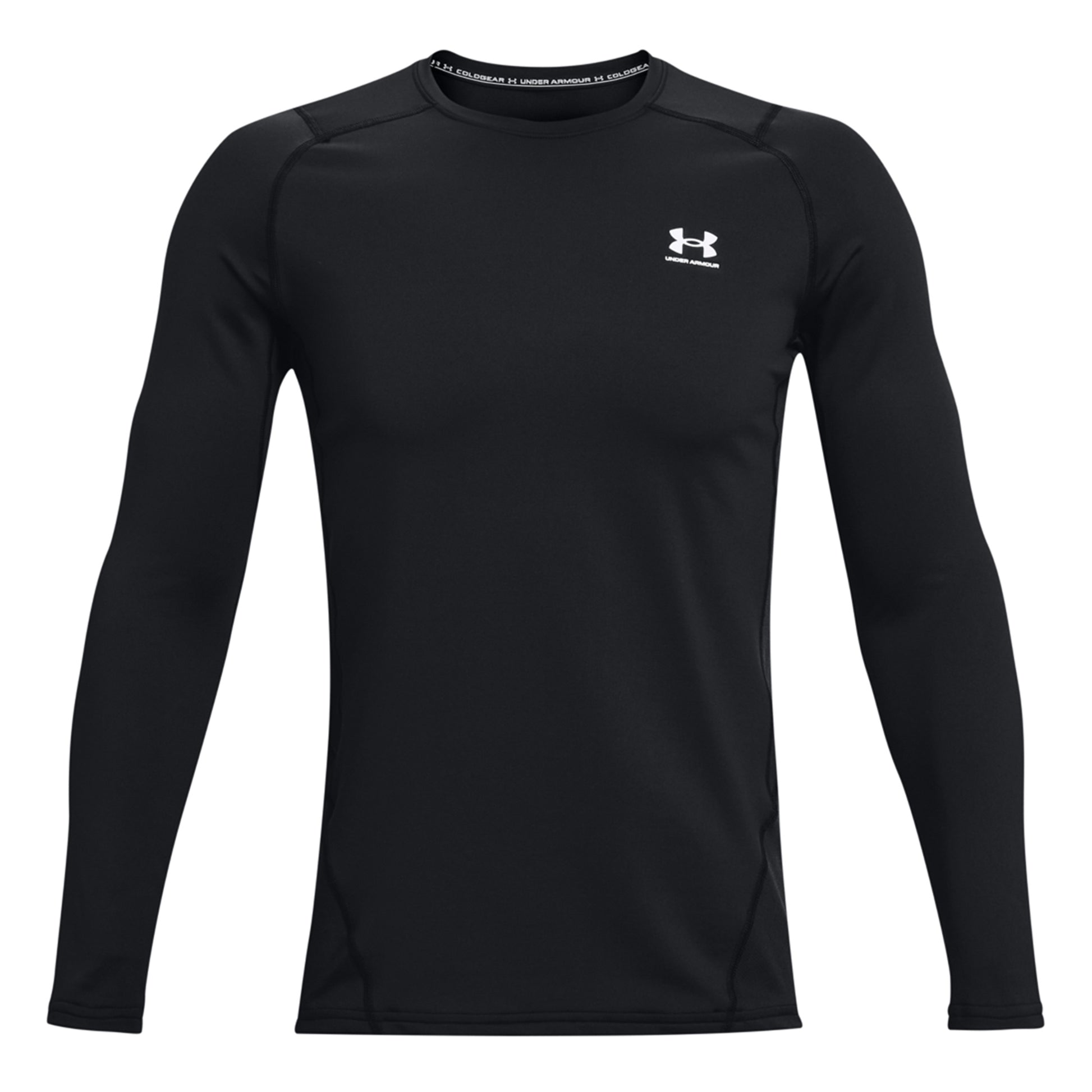 Under Armour Coldgear Fitted Crew Długi Rękaw Mężczyźni - czarny,