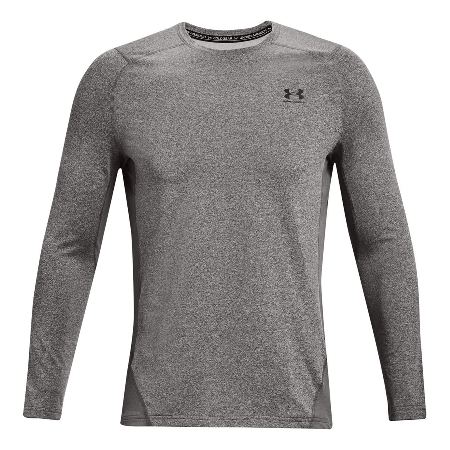 Under Armour Coldgear Fitted Crew Długi Rękaw Mężczyźni - ciemnoszary,