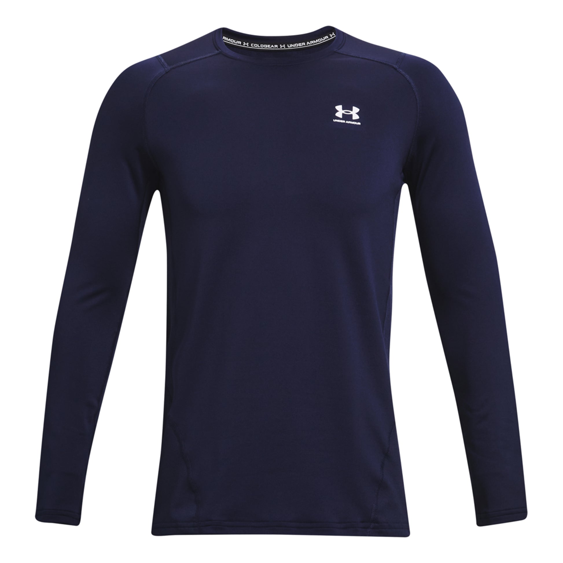 Under Armour Coldgear Fitted Crew Długi Rękaw Mężczyźni - ciemnoniebieski,