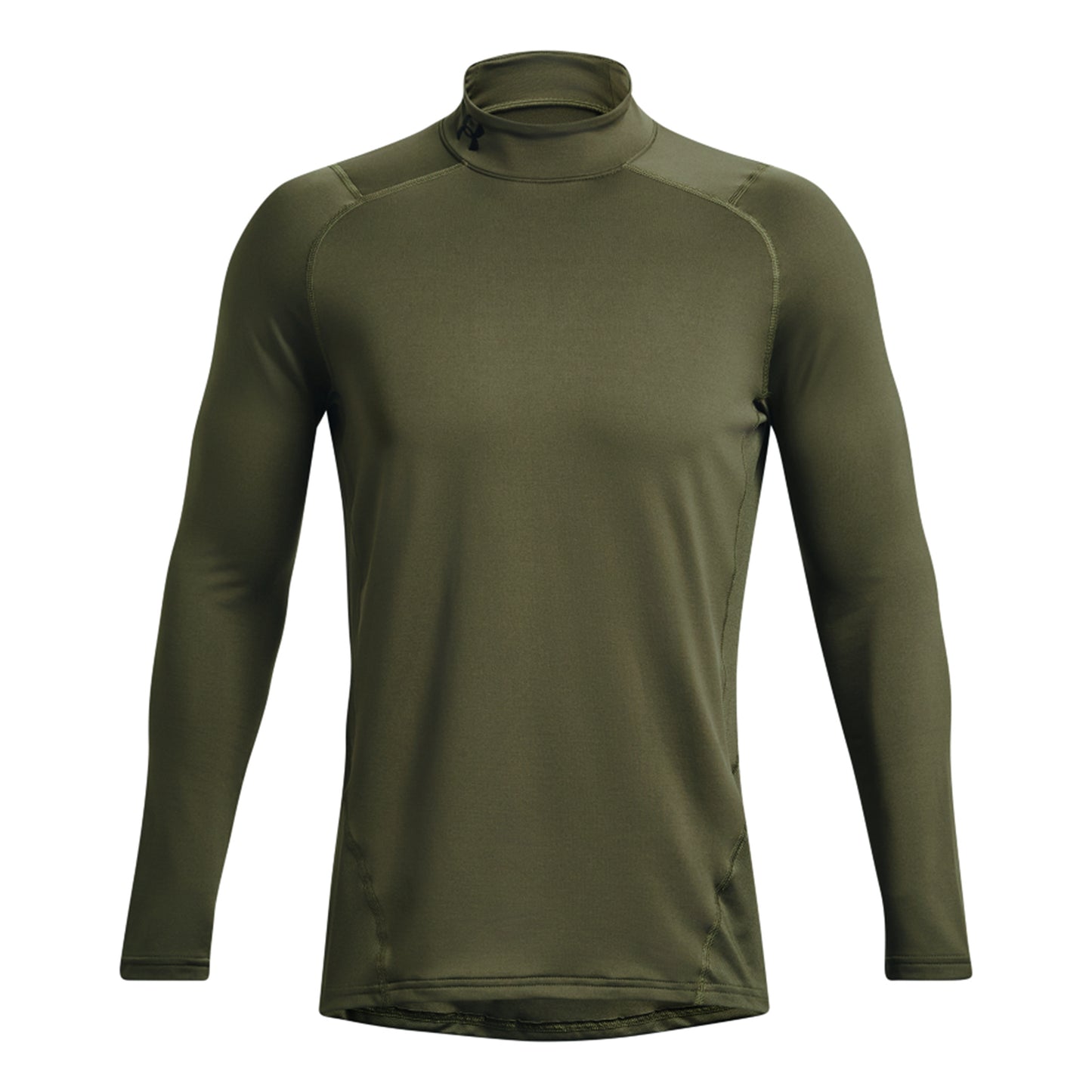 Under Armour Coldgear Fitted Crew Długi Rękaw Mężczyźni - oliwka,