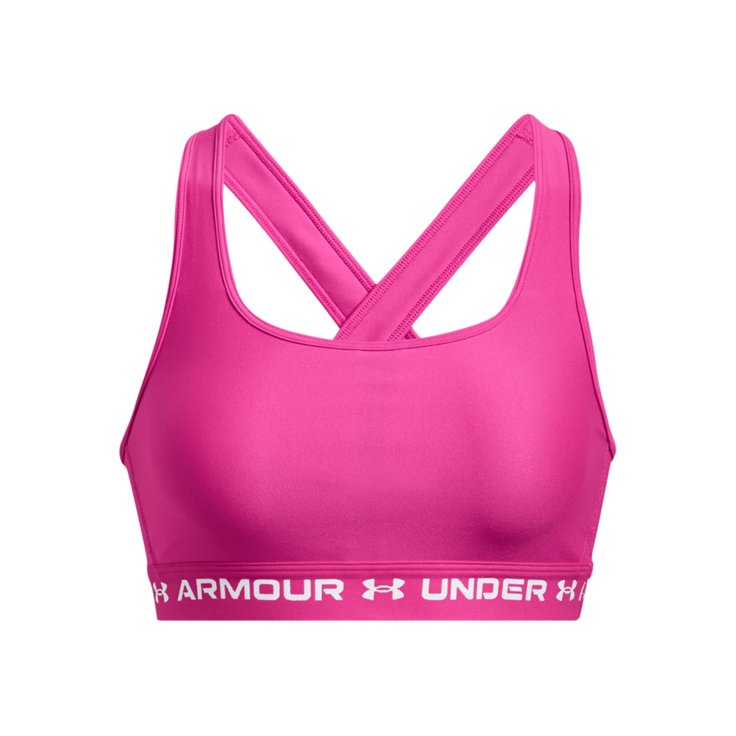 Under Armour Crossback Mid Stanik sportowy Kobiety - różowy, biały