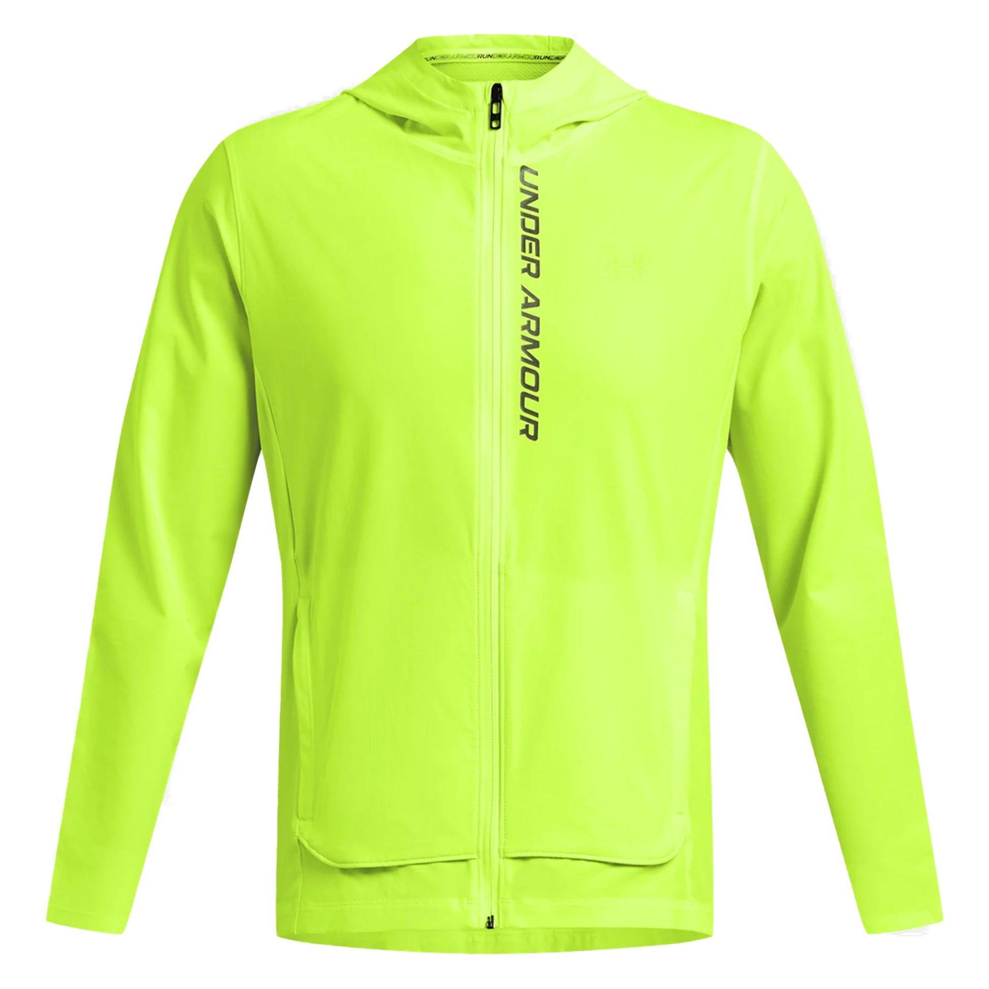 Under Armour Outrun The Storm Kurtka do biegania Mężczyźni - neonowy żółty, czarny