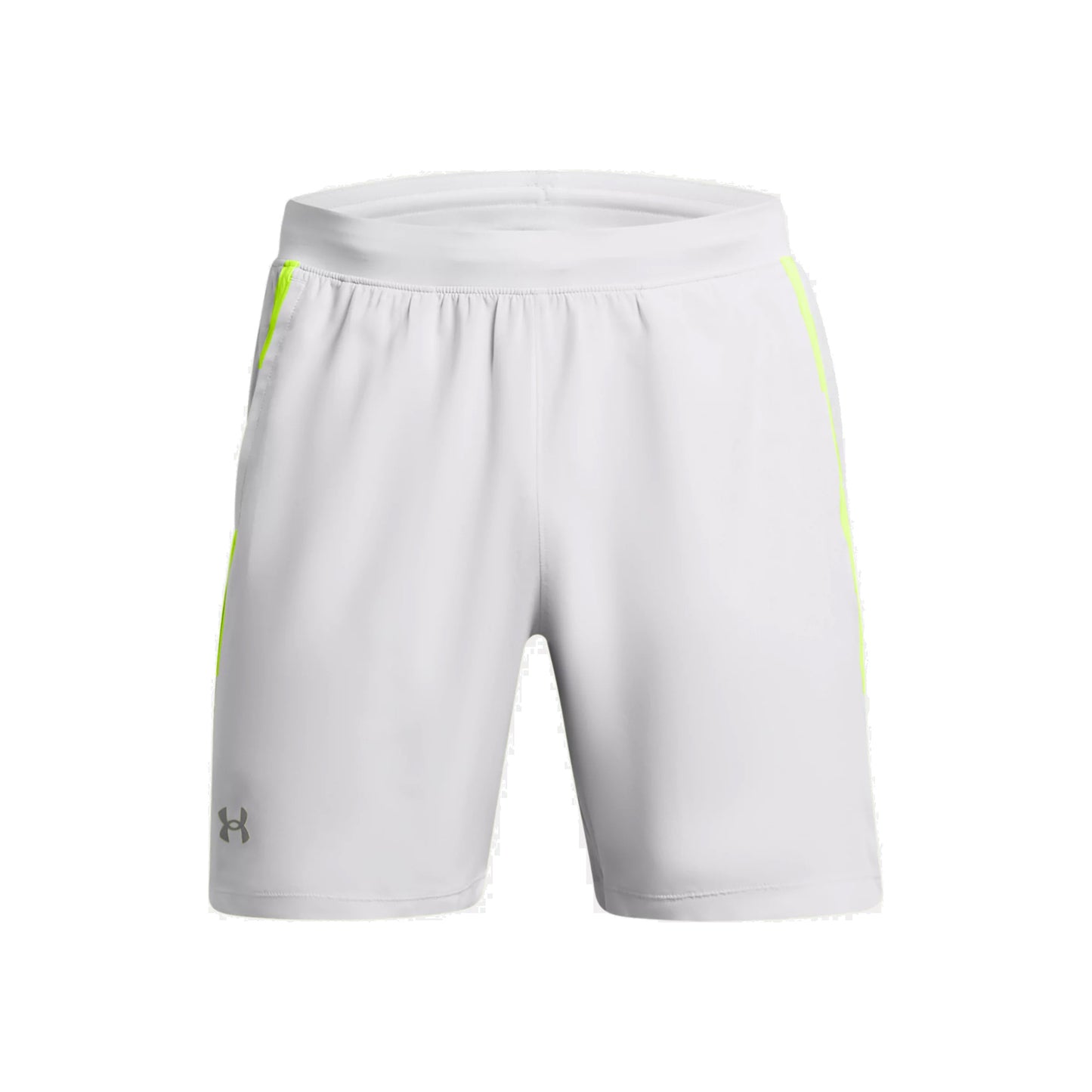 Under Armour Launch 7in  Spodenki do biegania Mężczyźni - szary, neonowy żółty