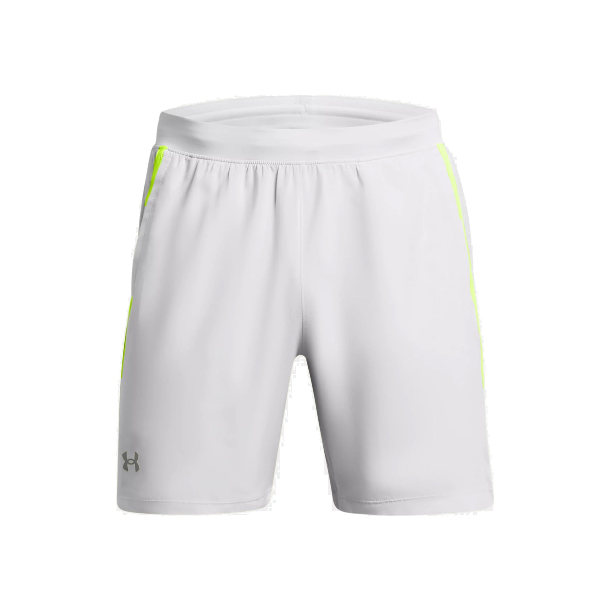 Under Armour Launch 7in  Spodenki do biegania Mężczyźni - szary, neonowy żółty
