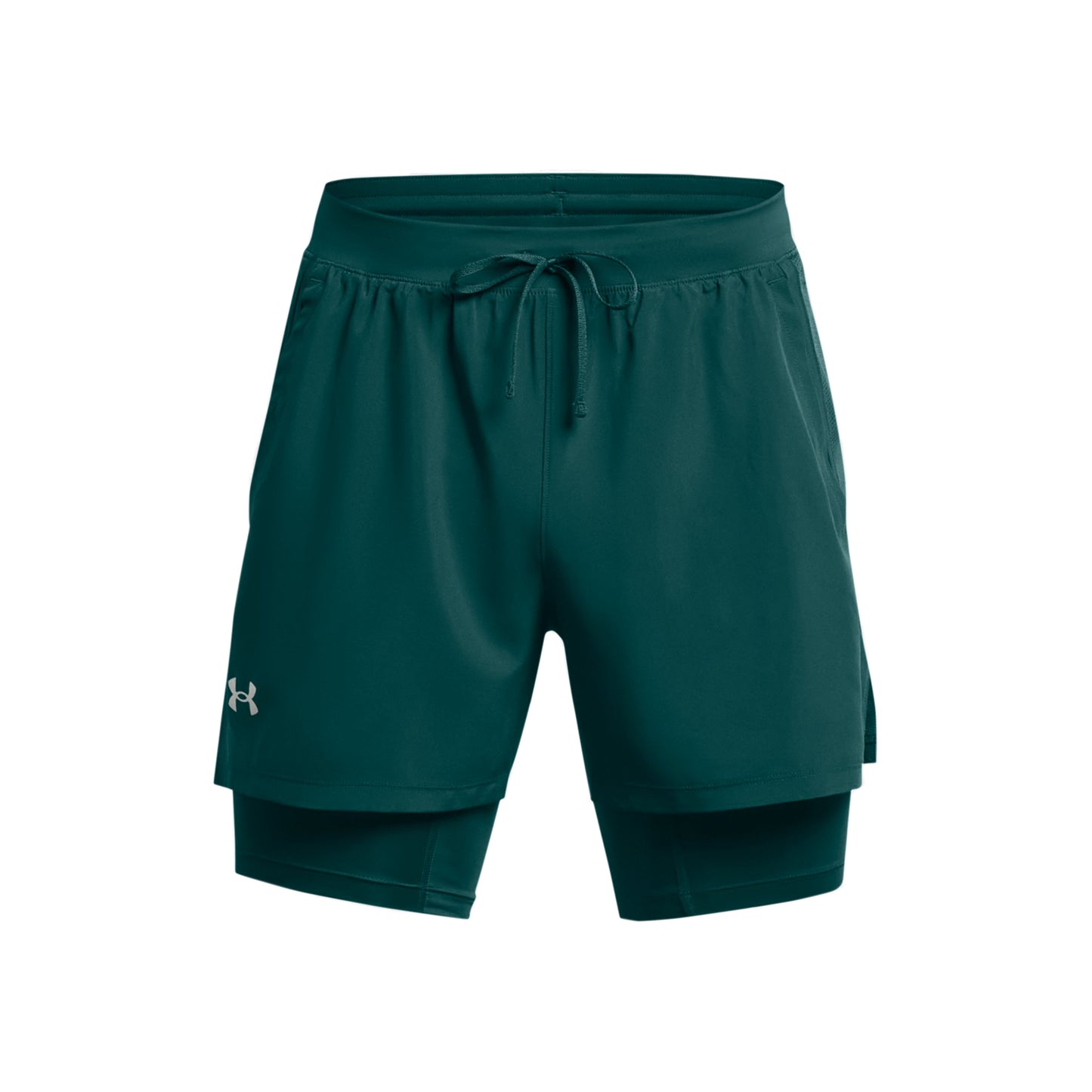 Under Armour Launch 2in1 5in Spodenki do biegania Mężczyźni - petrol,
